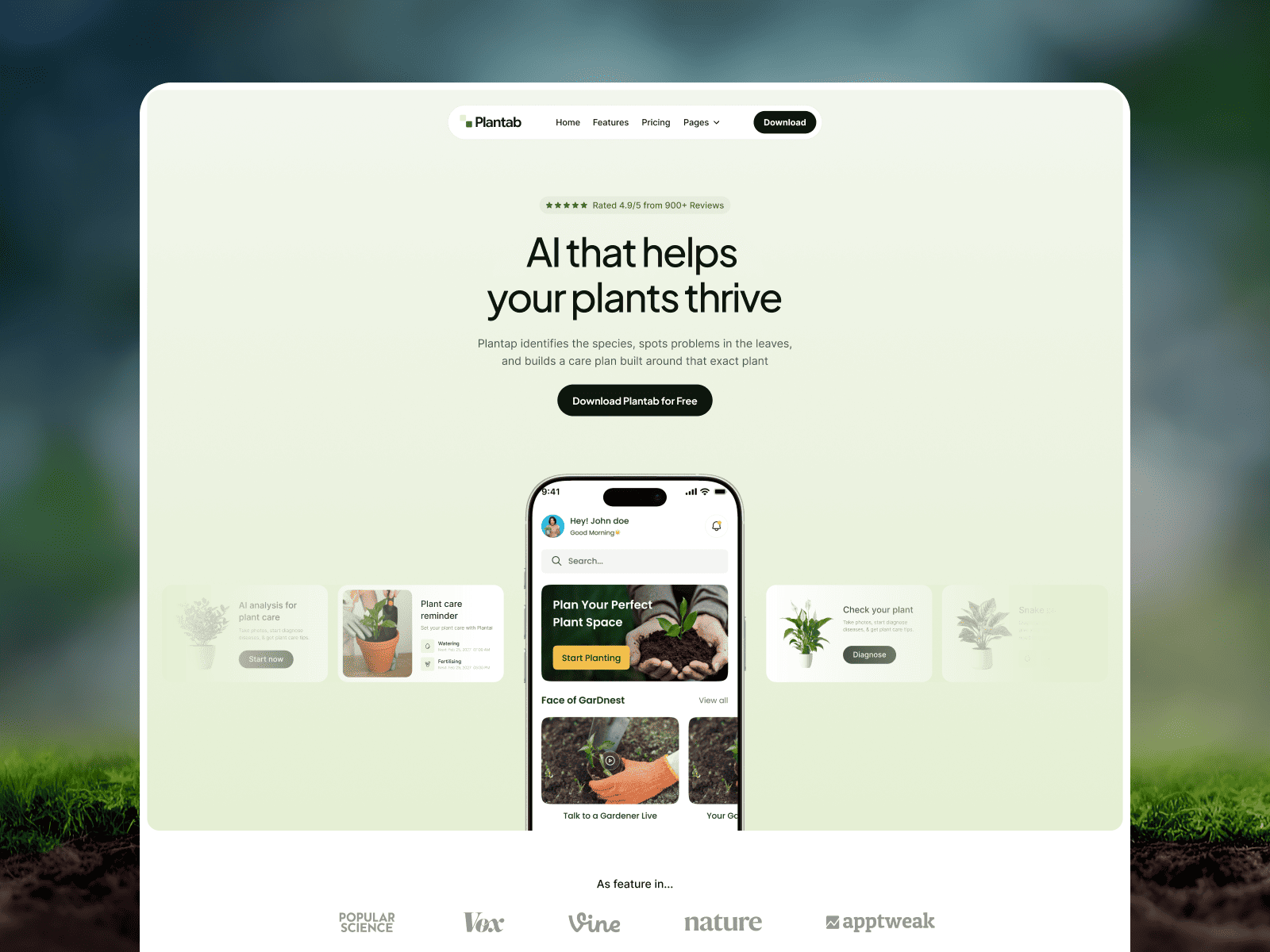 Screenshot 1 of Plantab