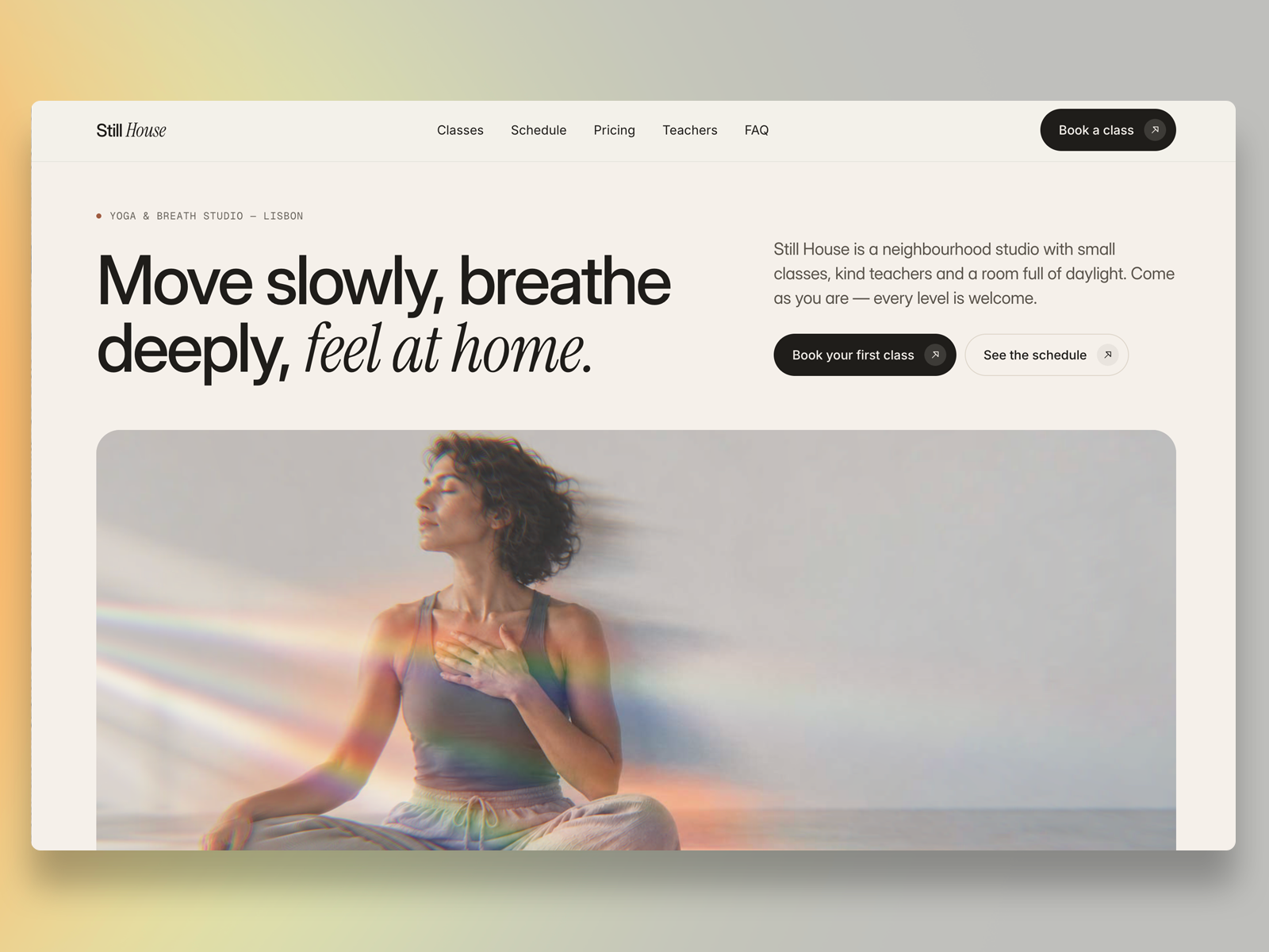 StillHouse - yoga by Oleksandr Demydov
