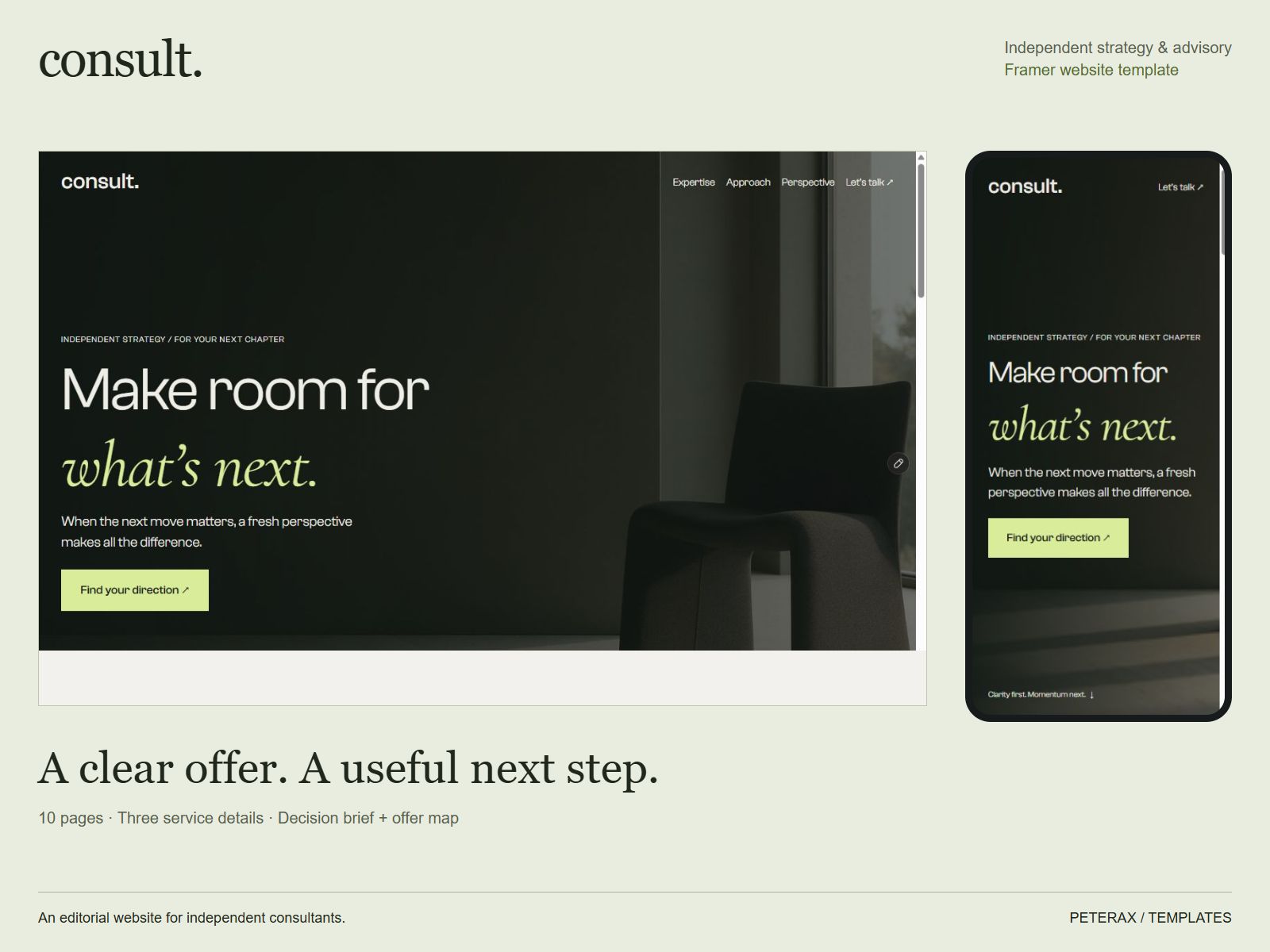 Consult Landing by PeteraxTemplates