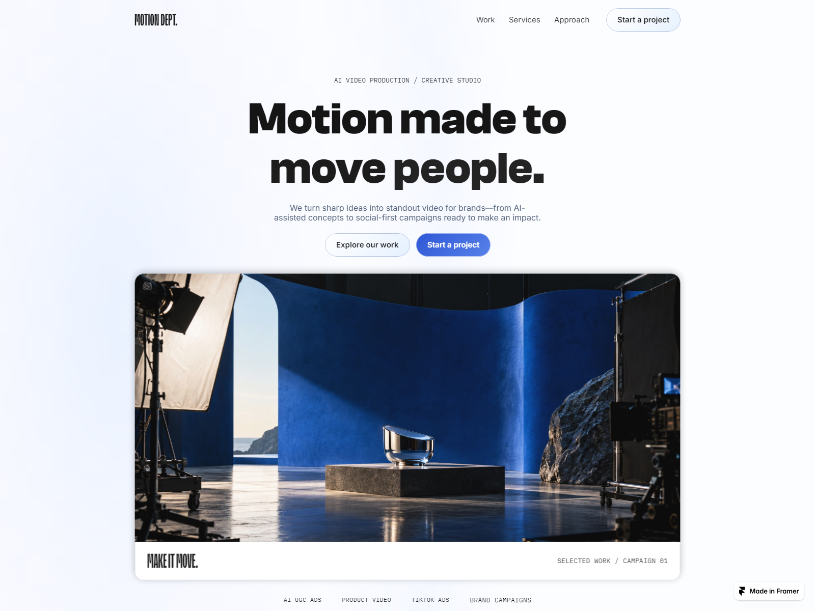 Screenshot 1 of Motion Dept.