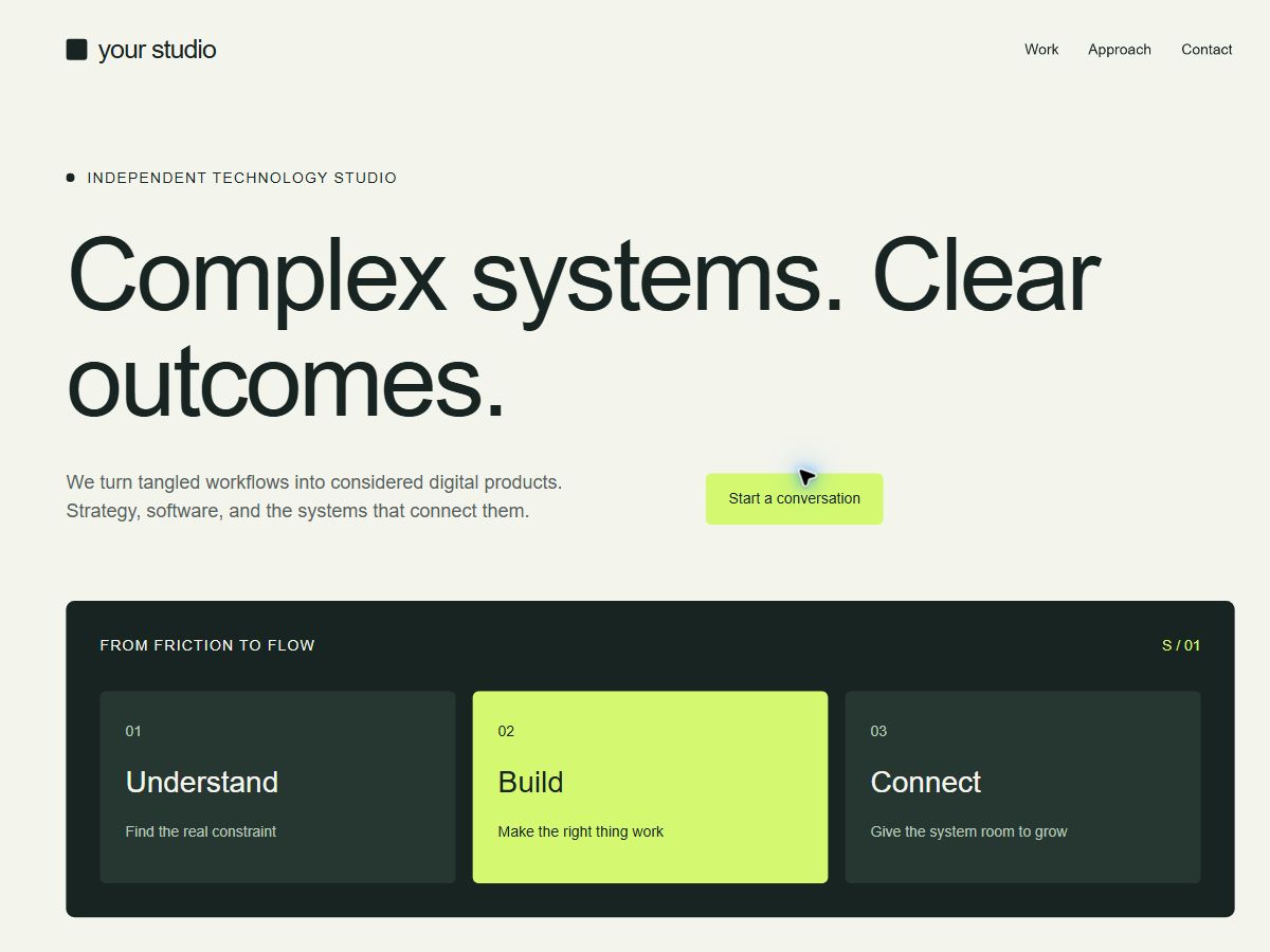 Screenshot 1 of Workflow Studio 01