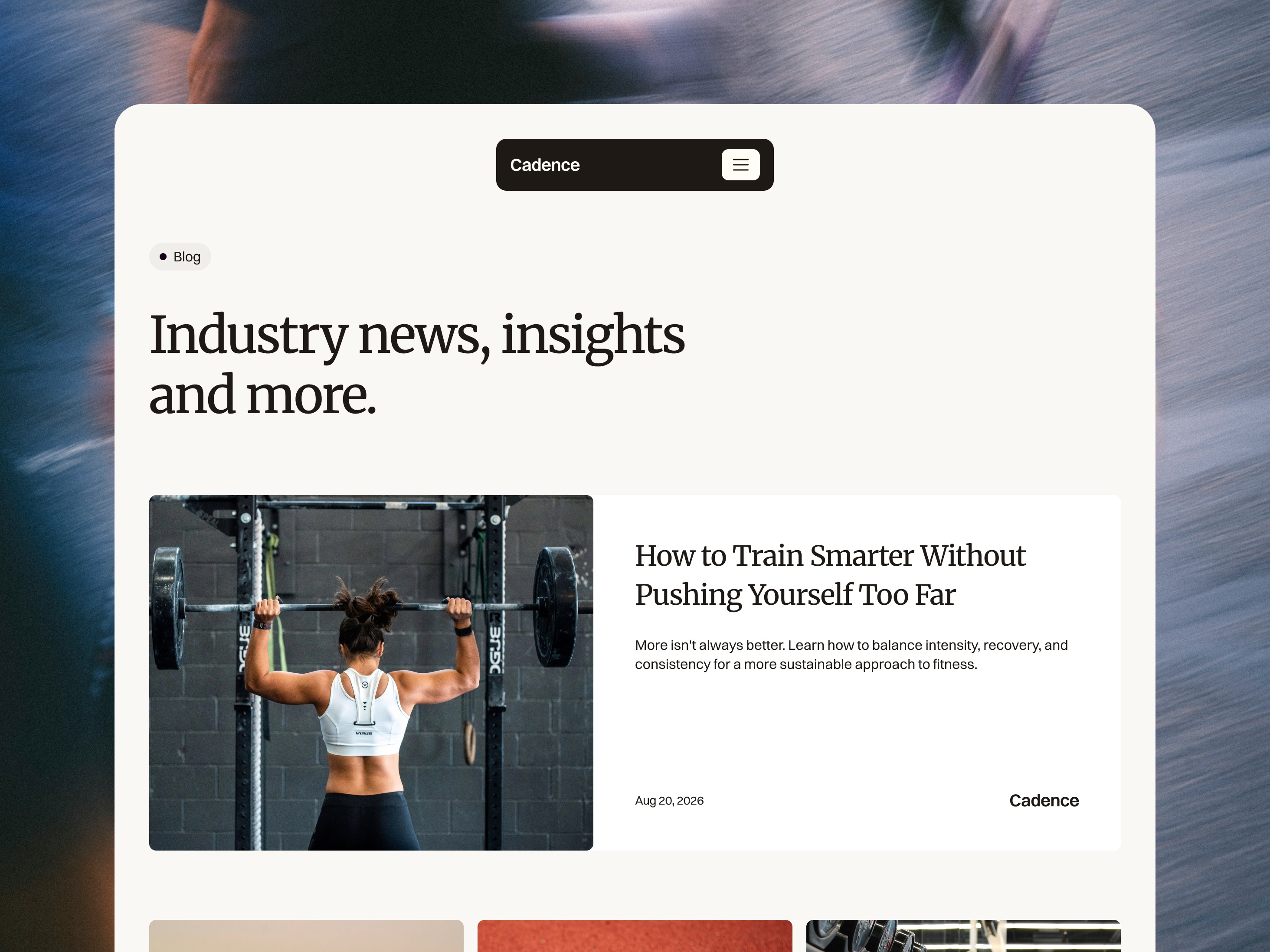 Screenshot 3 of Cadence Fitness