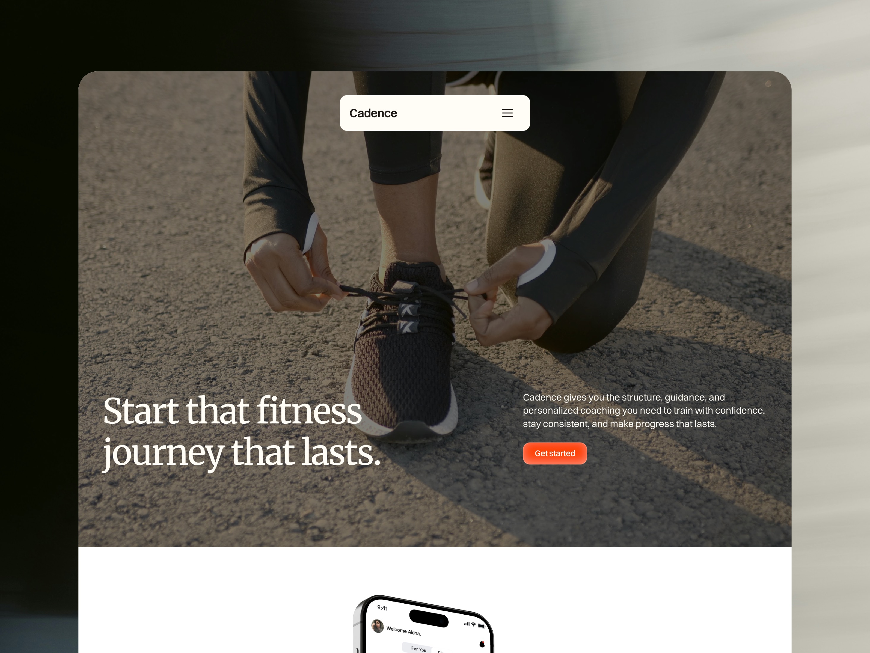 Screenshot 1 of Cadence Fitness