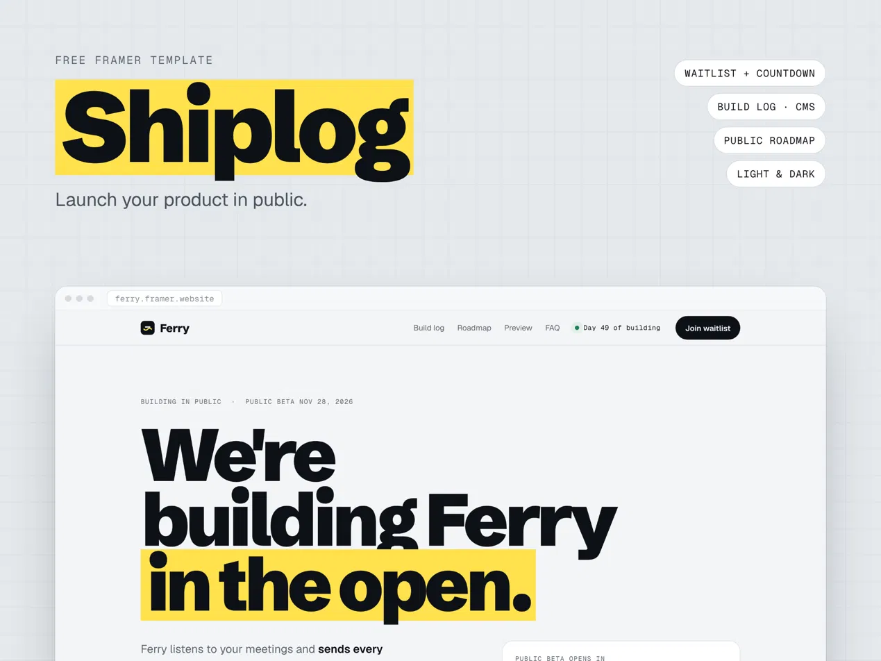 Screenshot 1 of Shiplog Site