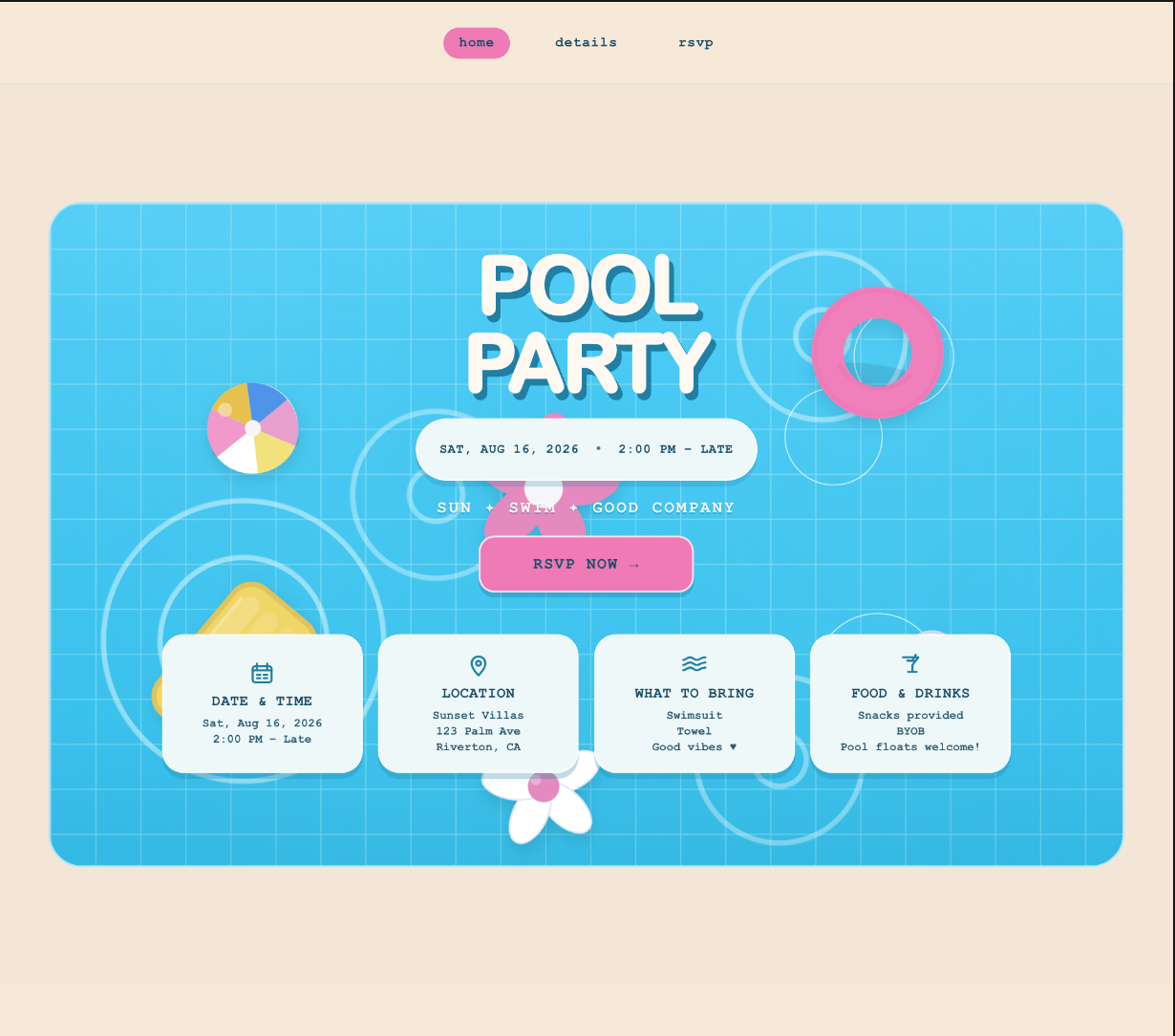 Pool Party by Red Star Blanket