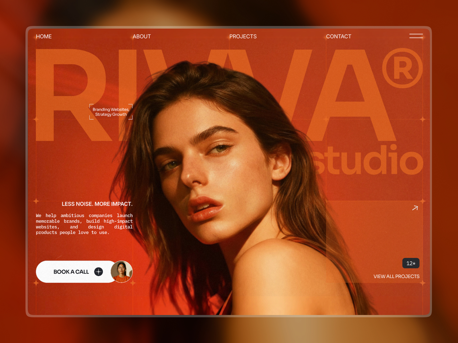 Riwa: Responsive Portfolio Website Template by Yuliia Tsyhanenko