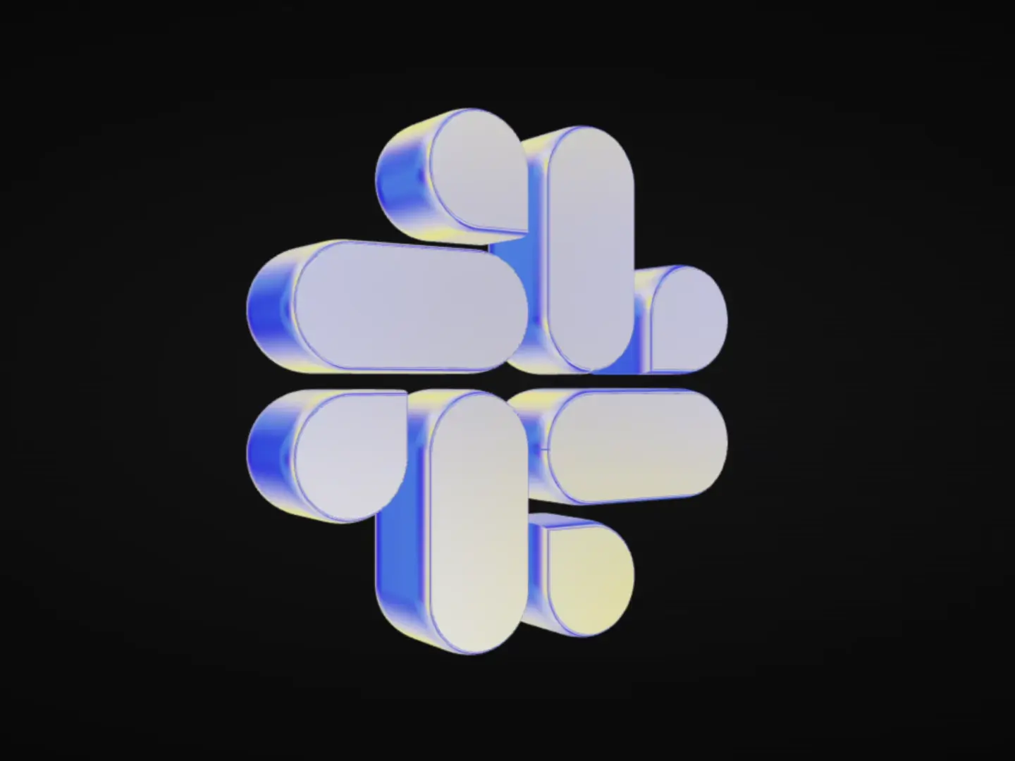Chromatic 3D logo — Component for Framer