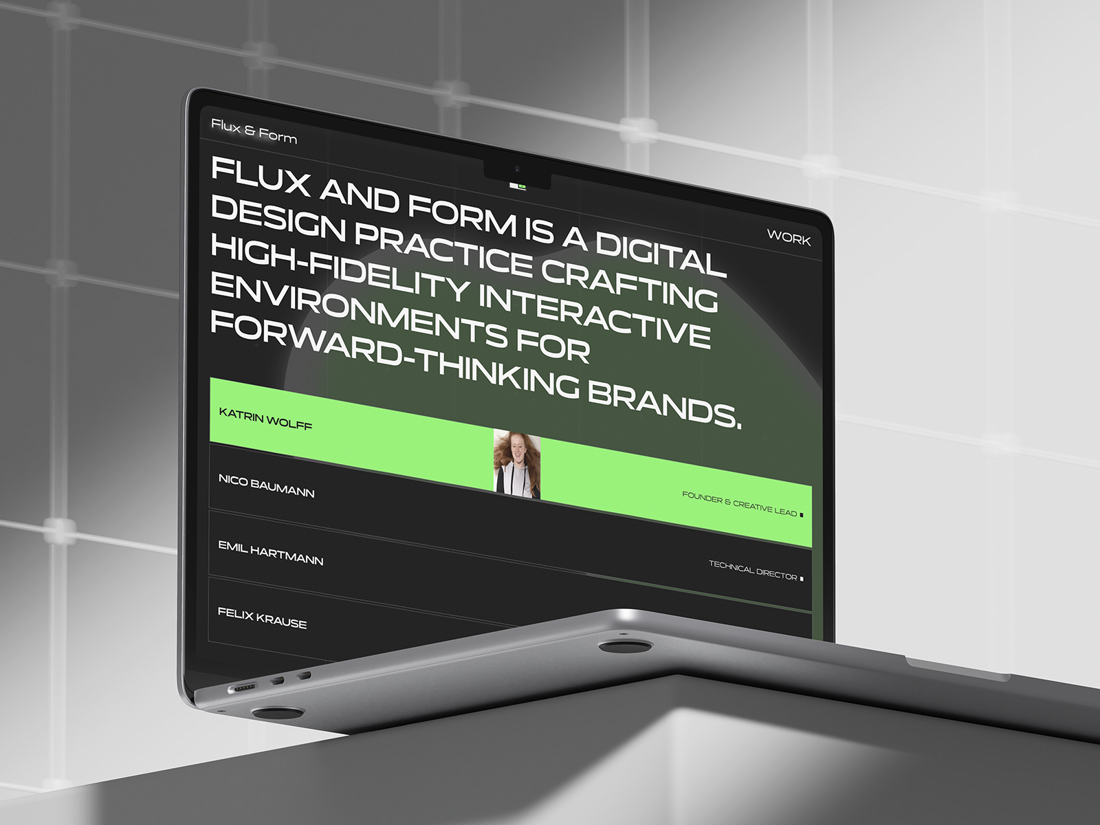Flux & Form - Framer Template by Creative Apes