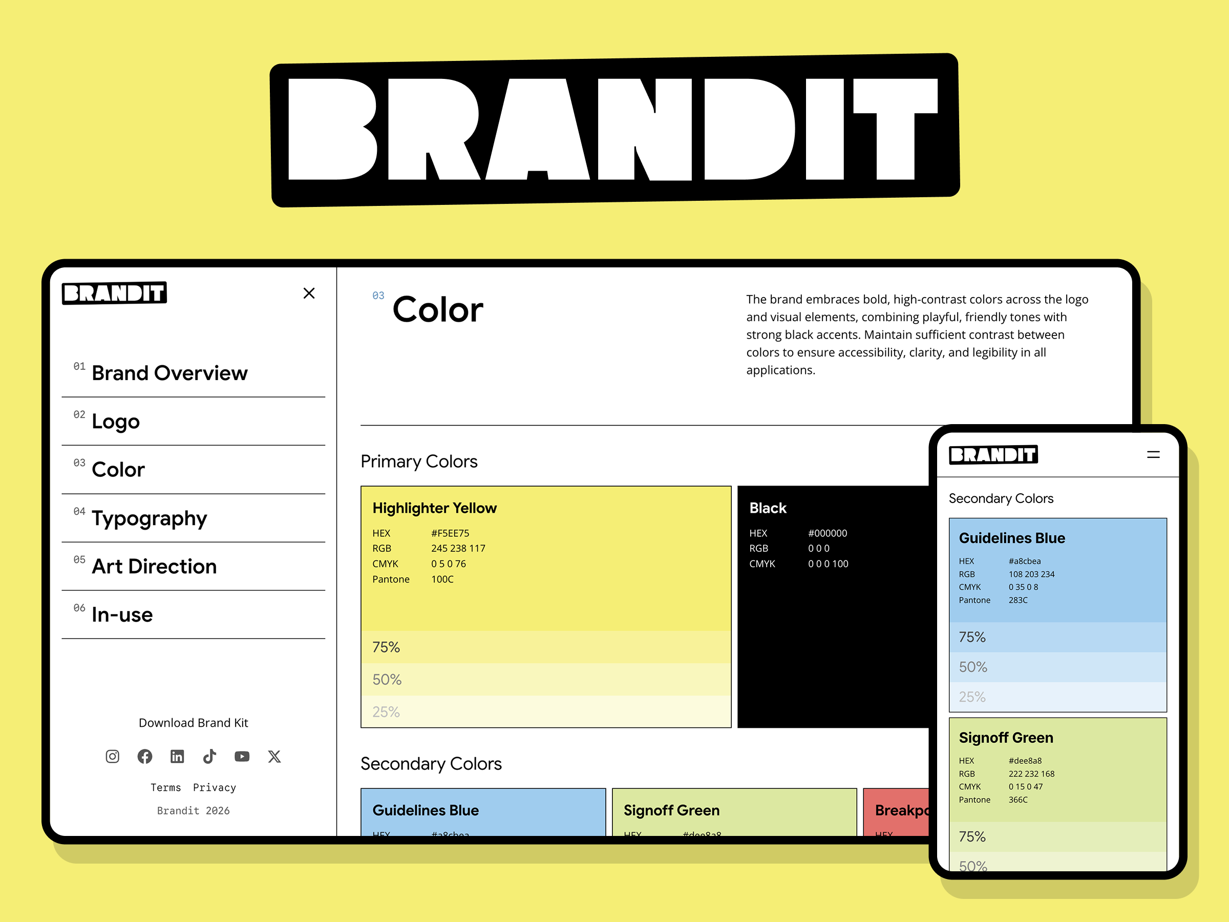 Brandit — Free Website Template for Framer