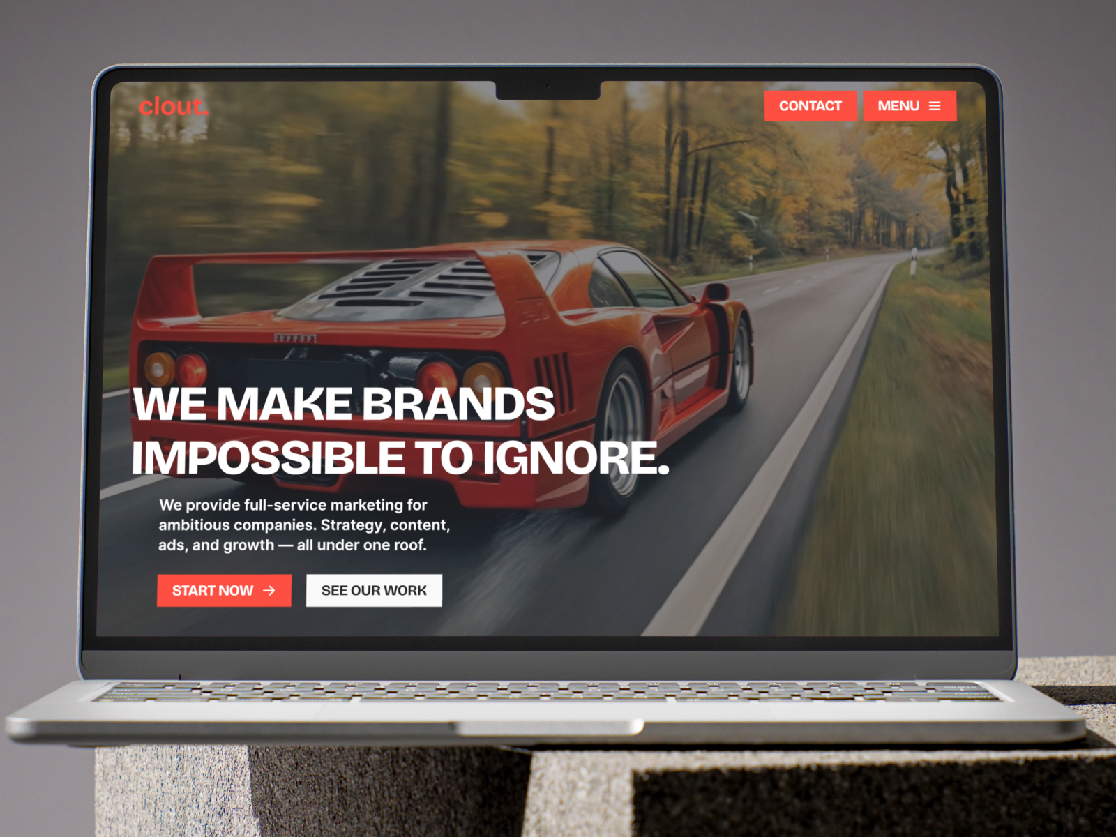 Clout Studio: Free Portfolio Website Template by Jaden Medina
