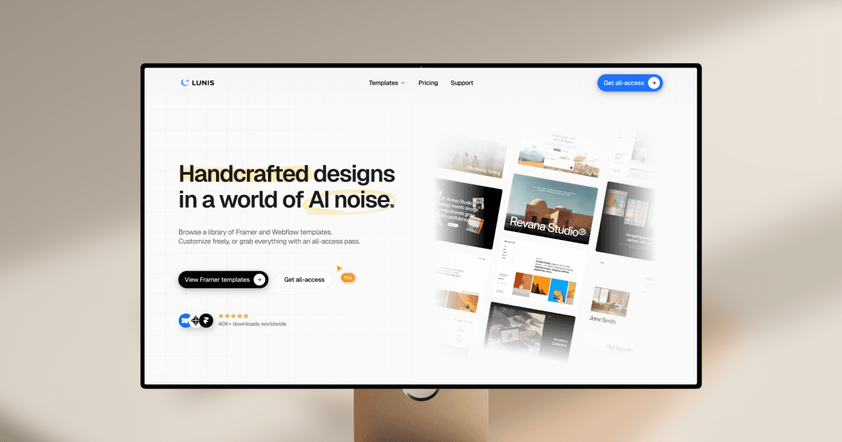 Lunis Design: How Framer's AI Agent is different from vibe design tools