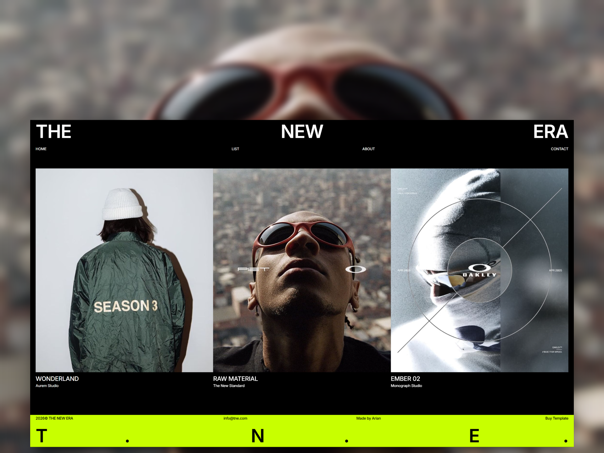 NEW ERA: Responsive Portfolio Website Template by Arian