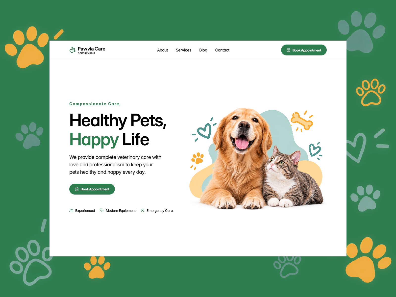 PAWVIA — Free Website Template for Framer