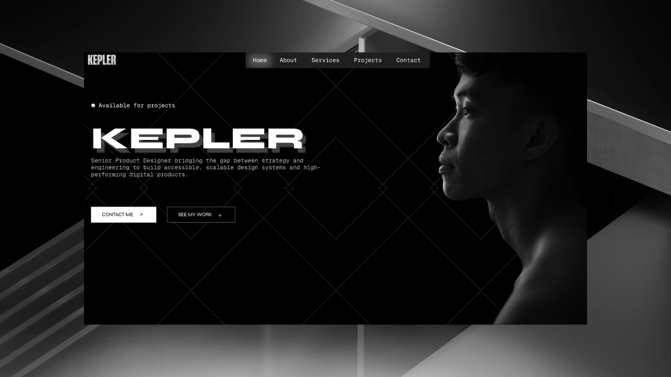 Kepler.folio — Free Website Template for Framer