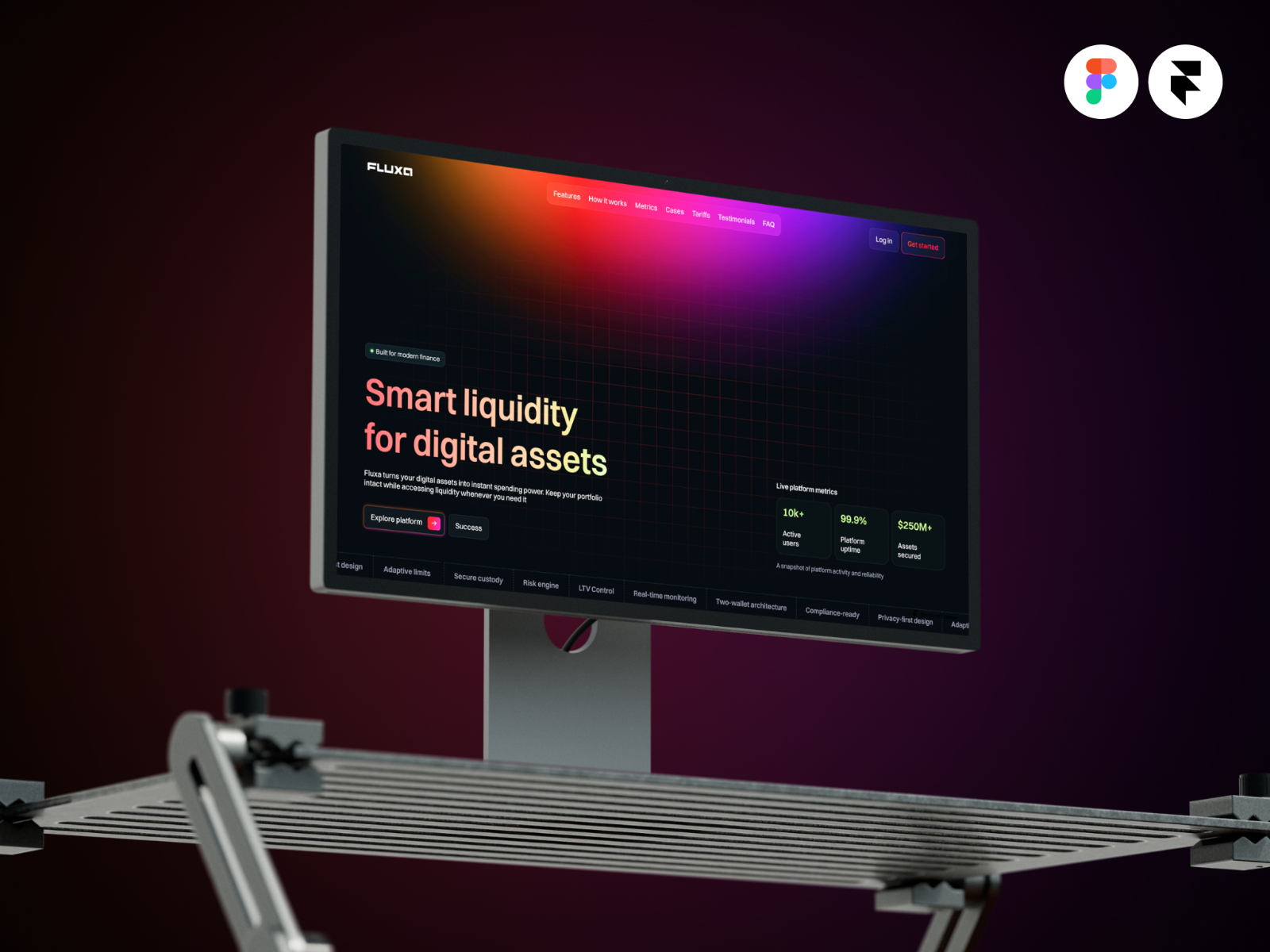 Fluxa: Responsive Web3 Website Template by Roman Salakhov