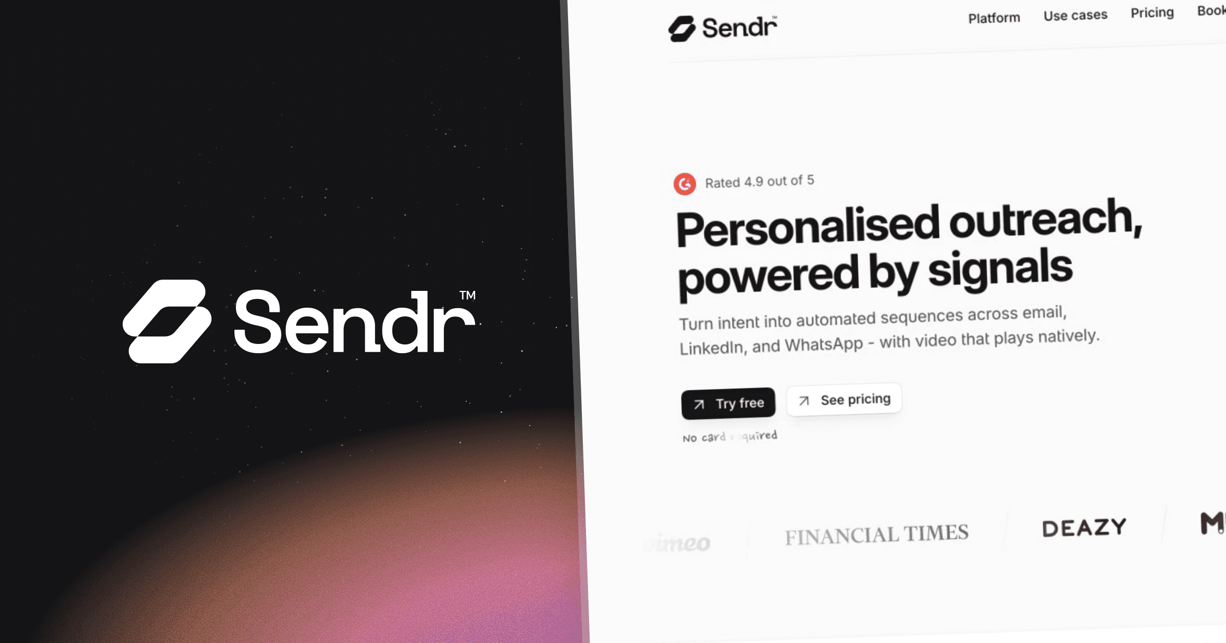 Sendr.ai — Personalised outreach, powered by signals