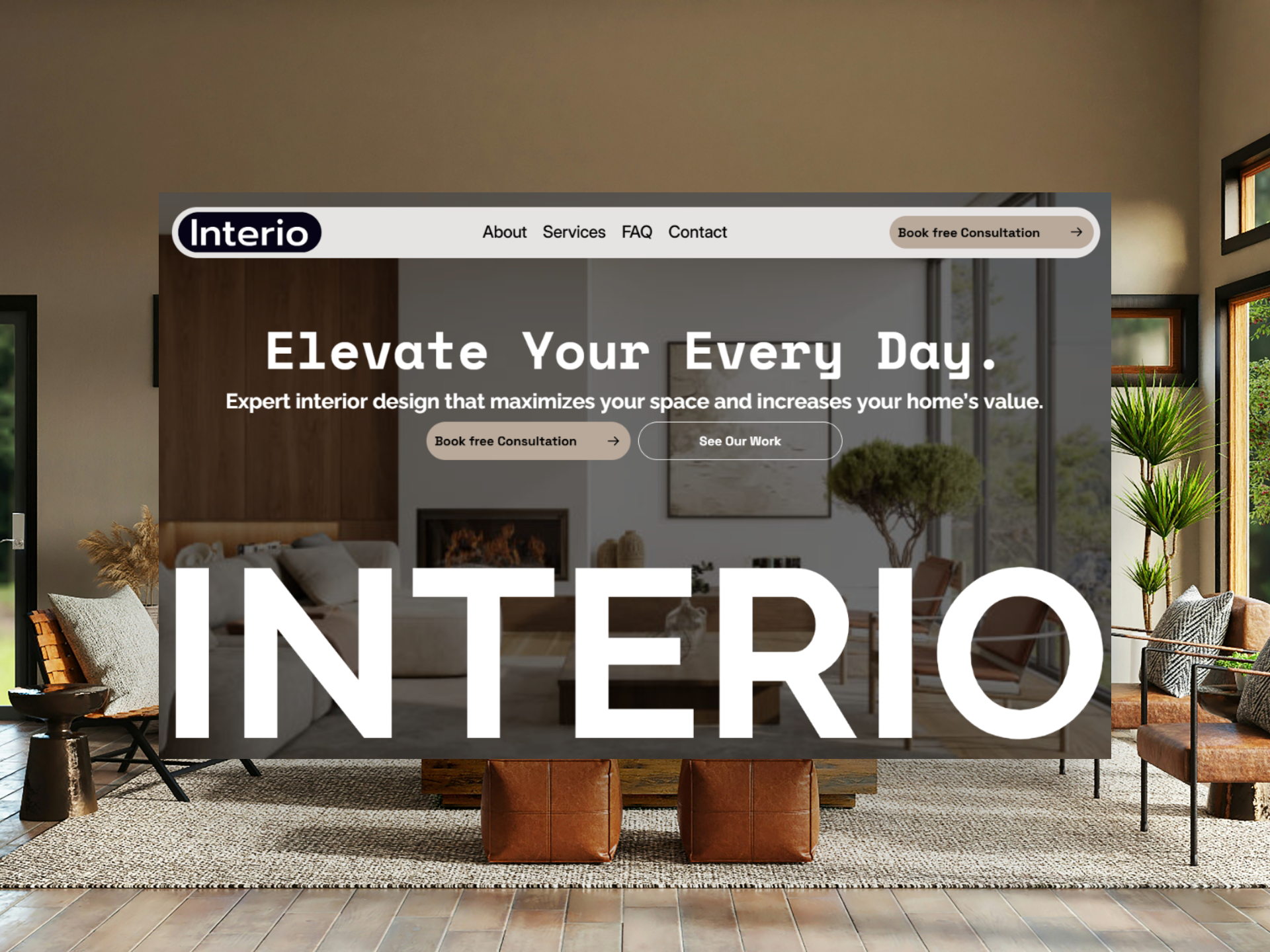 Interio Pro: Free Real Estate Website Template by Hamza Khan