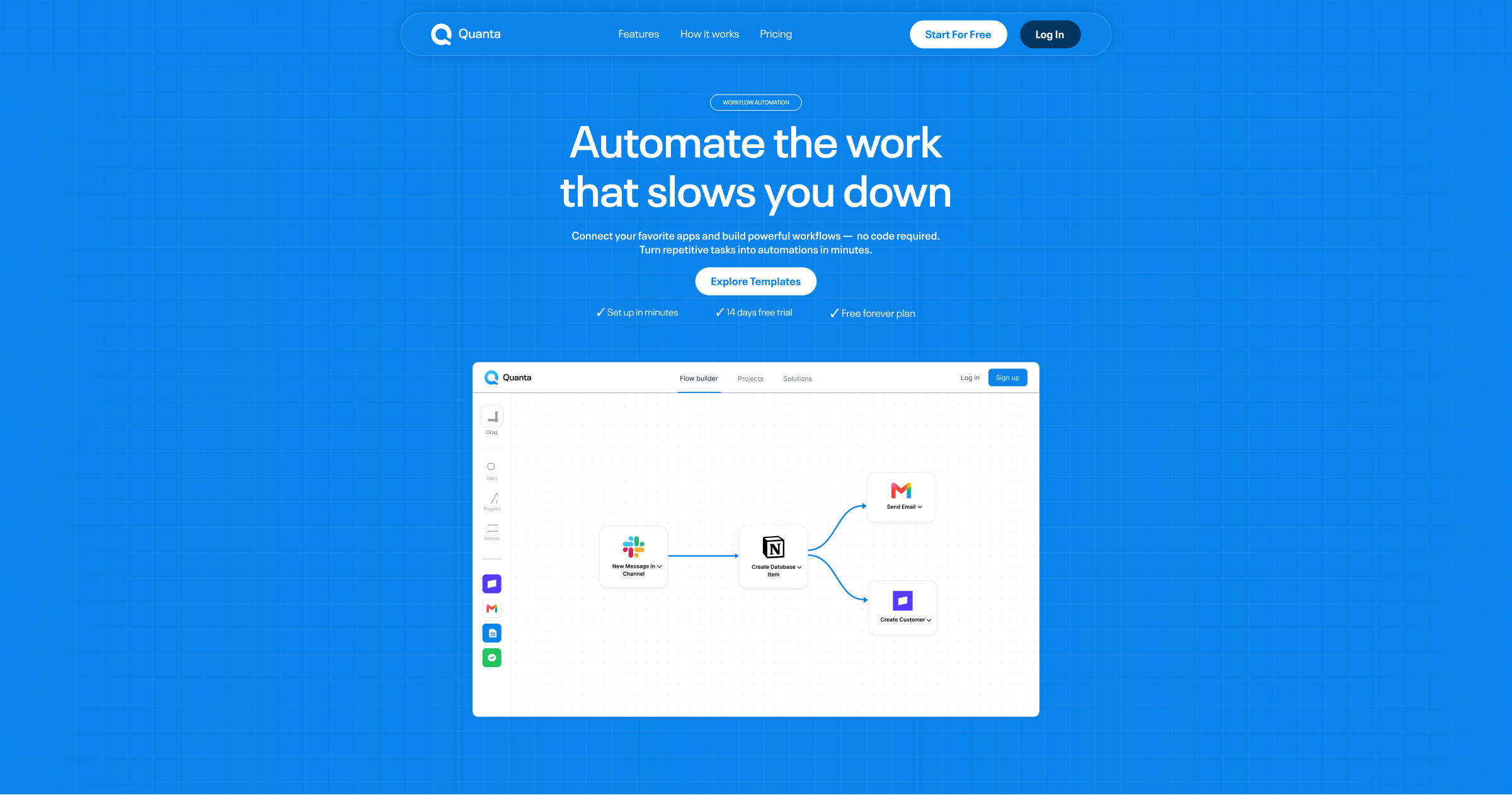 Quanta | No-Code Workflow Automation
