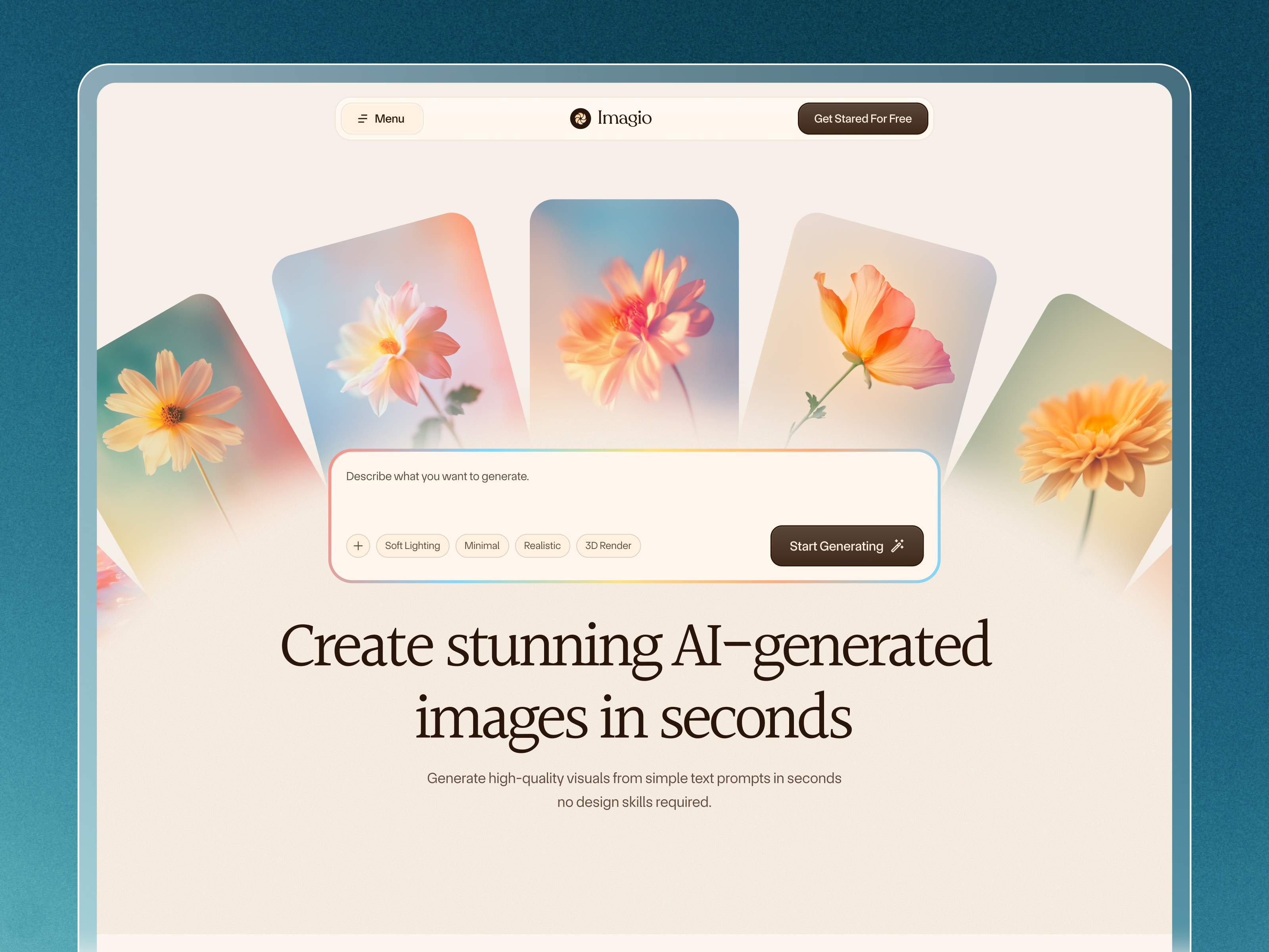 Imagio — Website Template for Framer