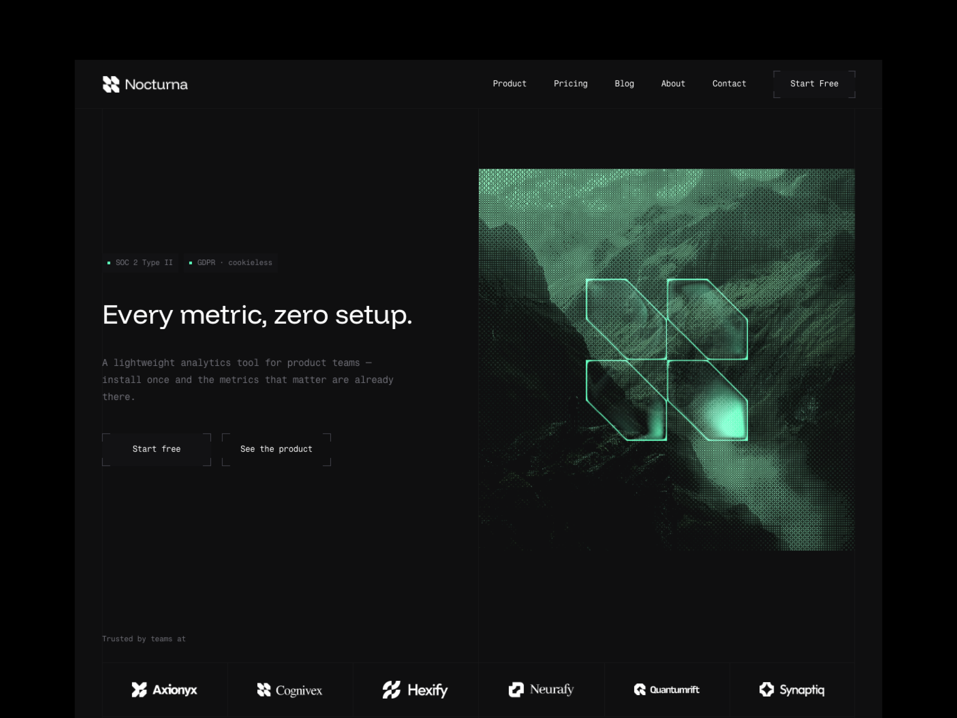 Nocturna: Free AI Website Template by Berci Hazman