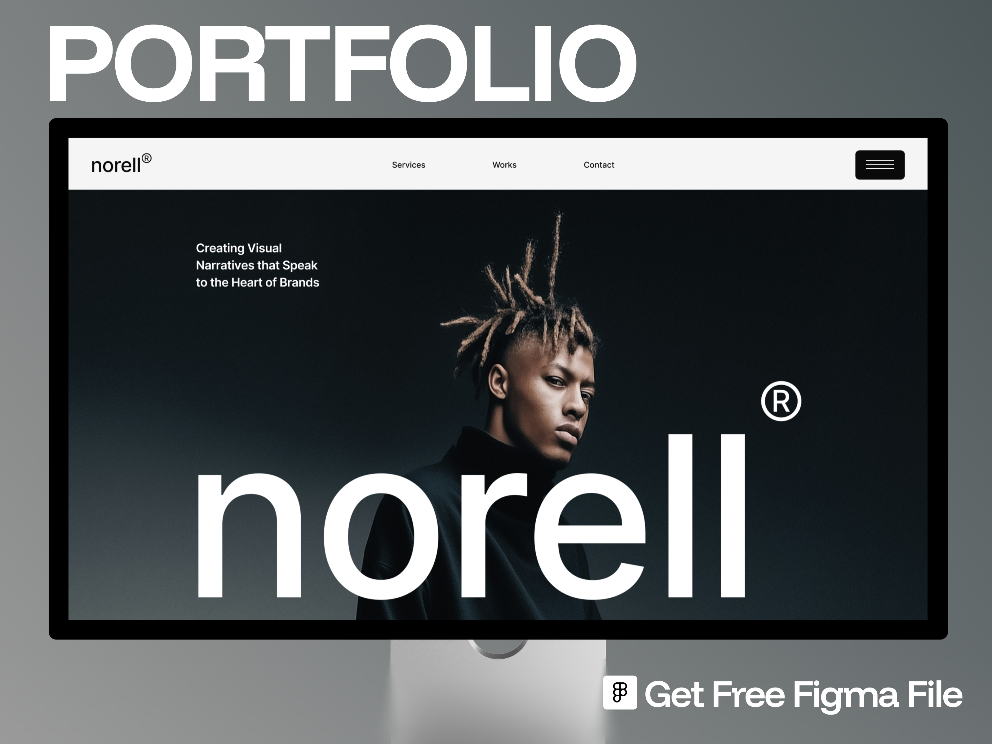Norell: Free Portfolio Website Template by Tanjim Islam