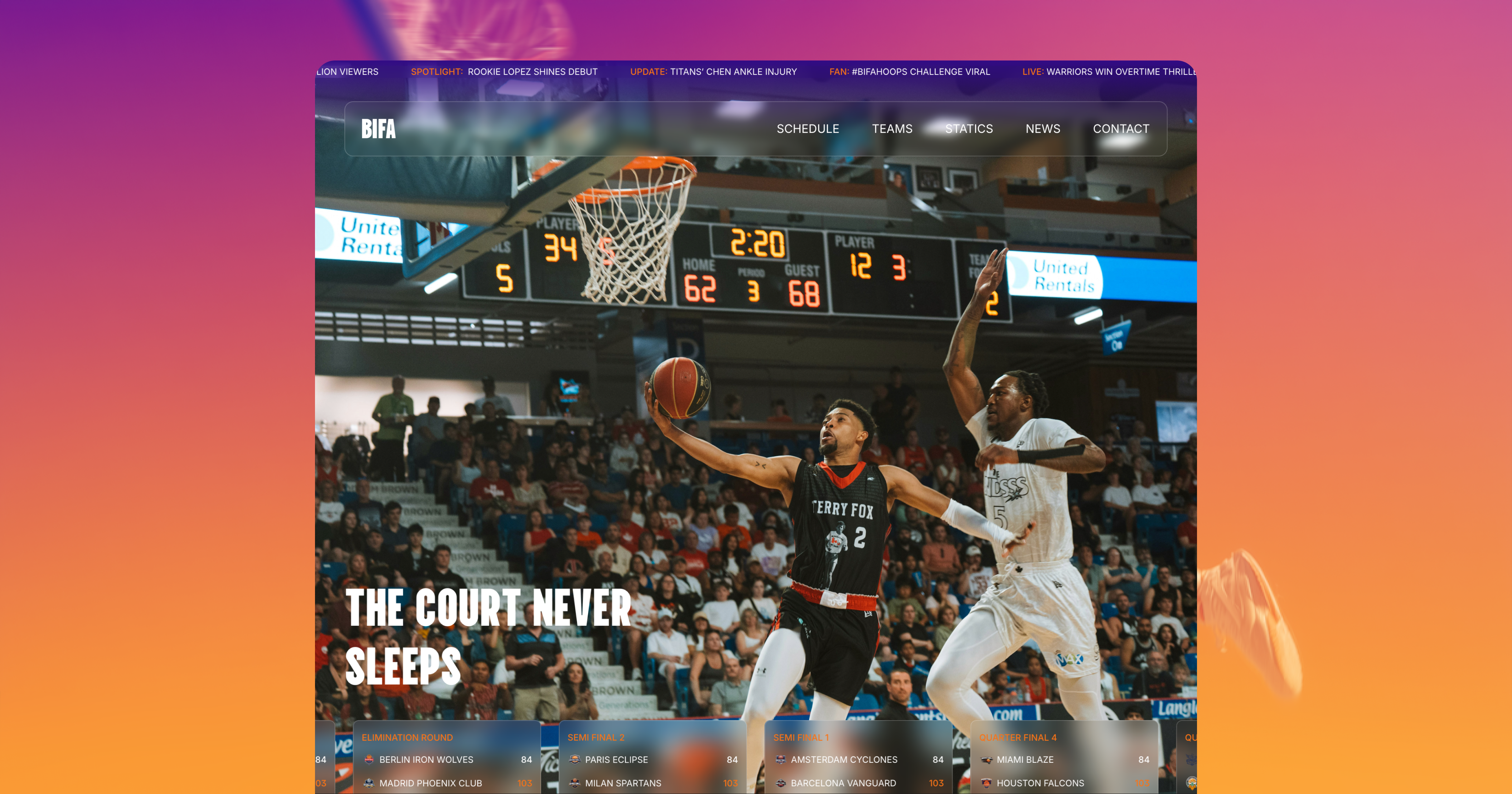 BIFA Basketball League Template