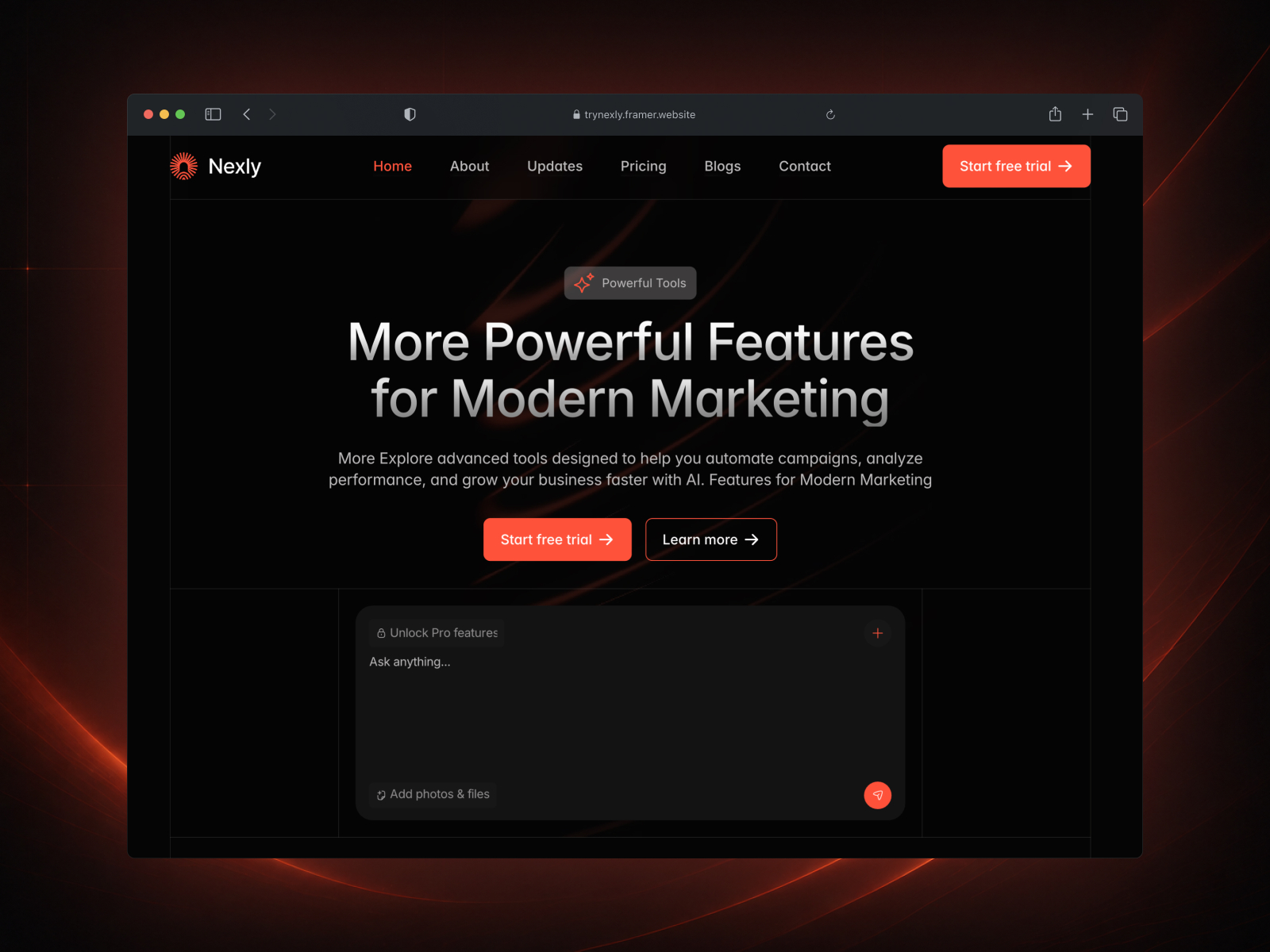 Nexly: Free AI Website Template by Studio SIFA — Framer Marketplace