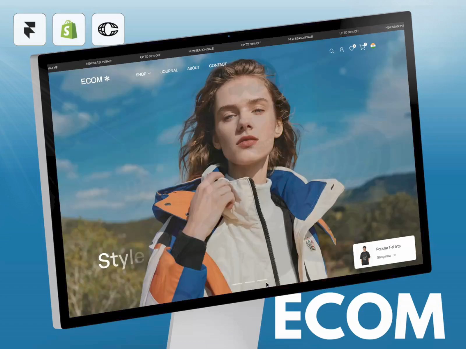 ECOM: Free Ecommerce Website Template by Soyeb — Framer Marketplace
