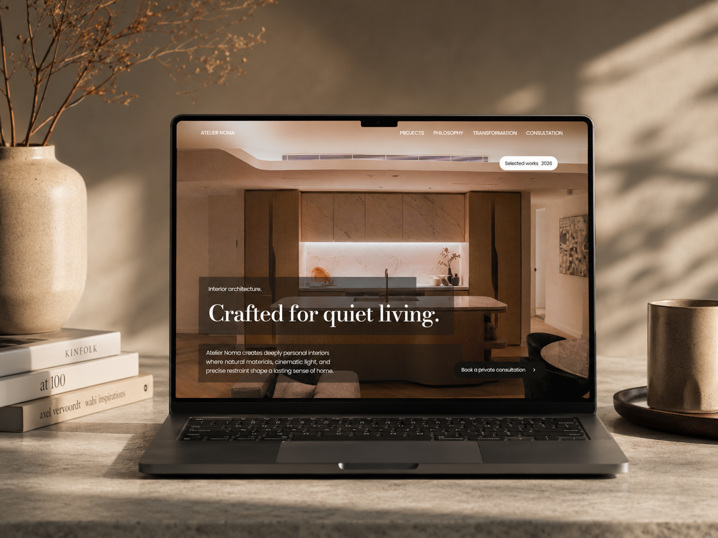 ATELIER NOMA: Free Portfolio Website Template by Edi Priatama