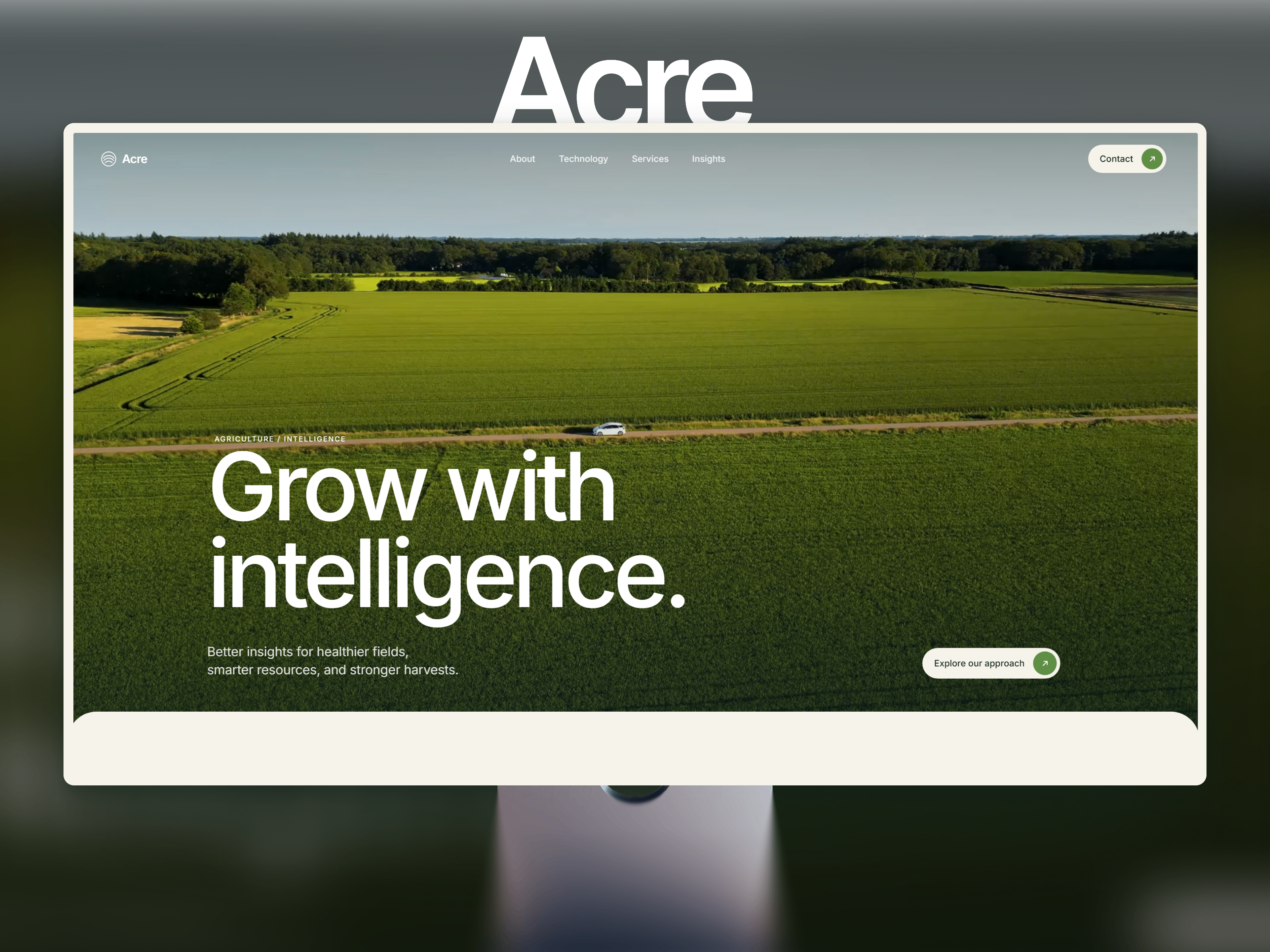 Acre-Agriculture — Free Website Template for Framer