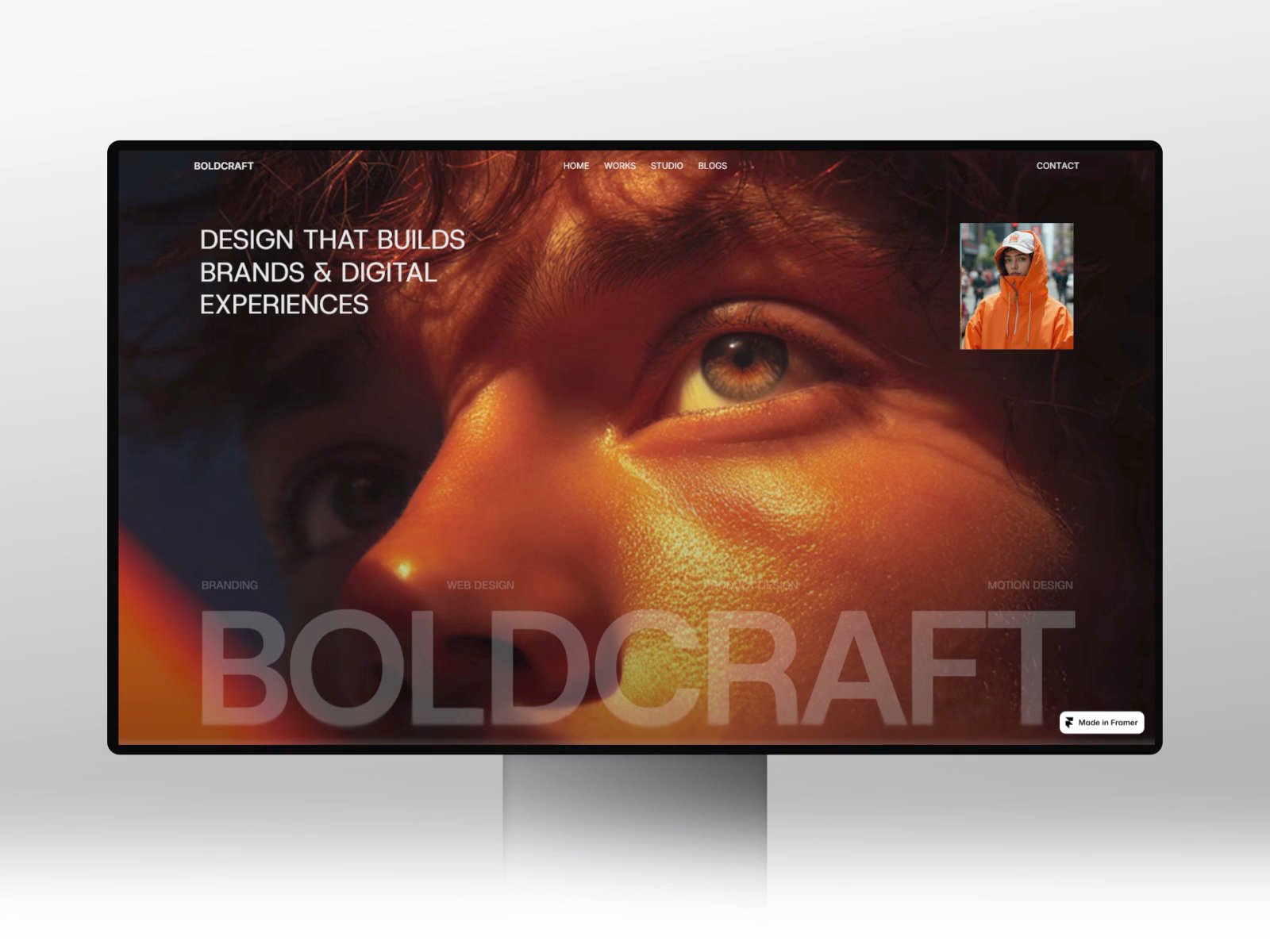 Boldcraft: Free Portfolio Website Template by Faris
