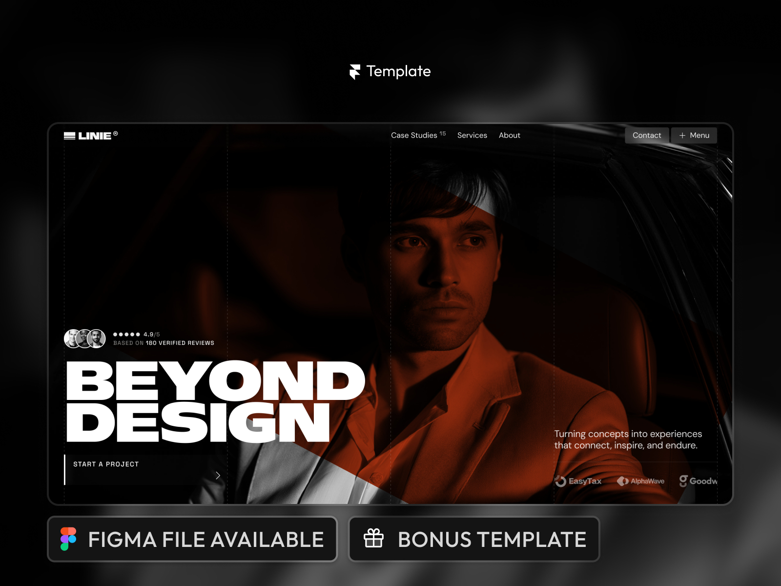 Linie: Responsive Marketing Website Template by Slava Burian
