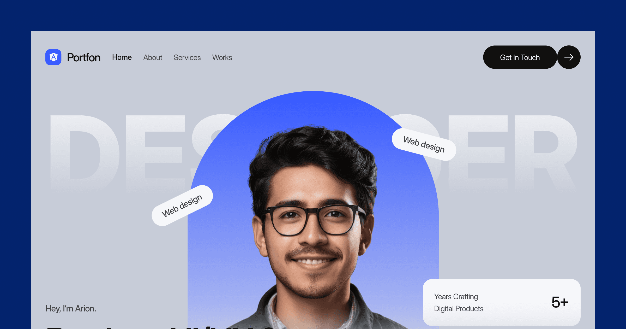 Portfon - Personal Portfolio Template