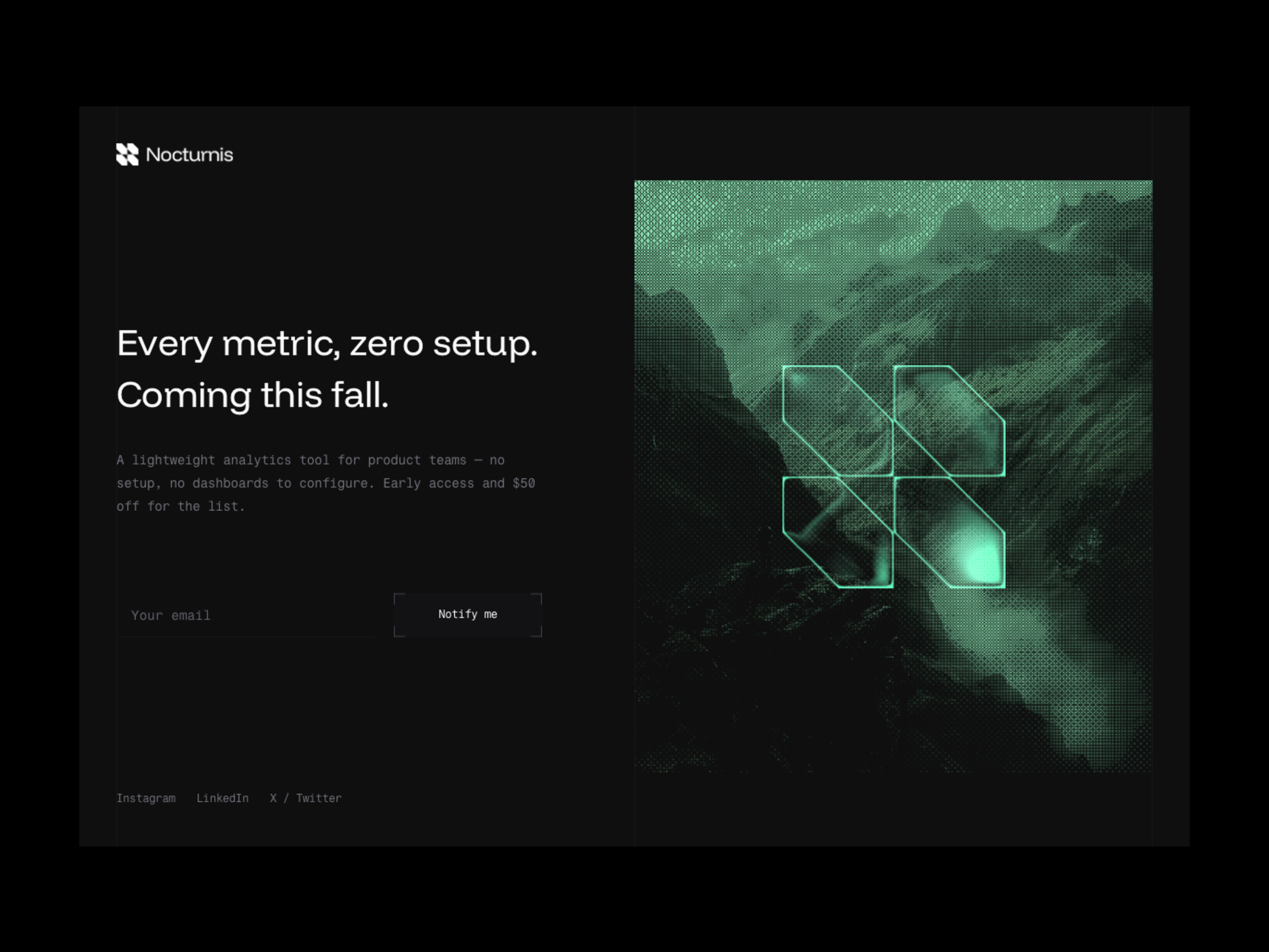 Nocturnis: Free AI Website Template by Berci Hazman