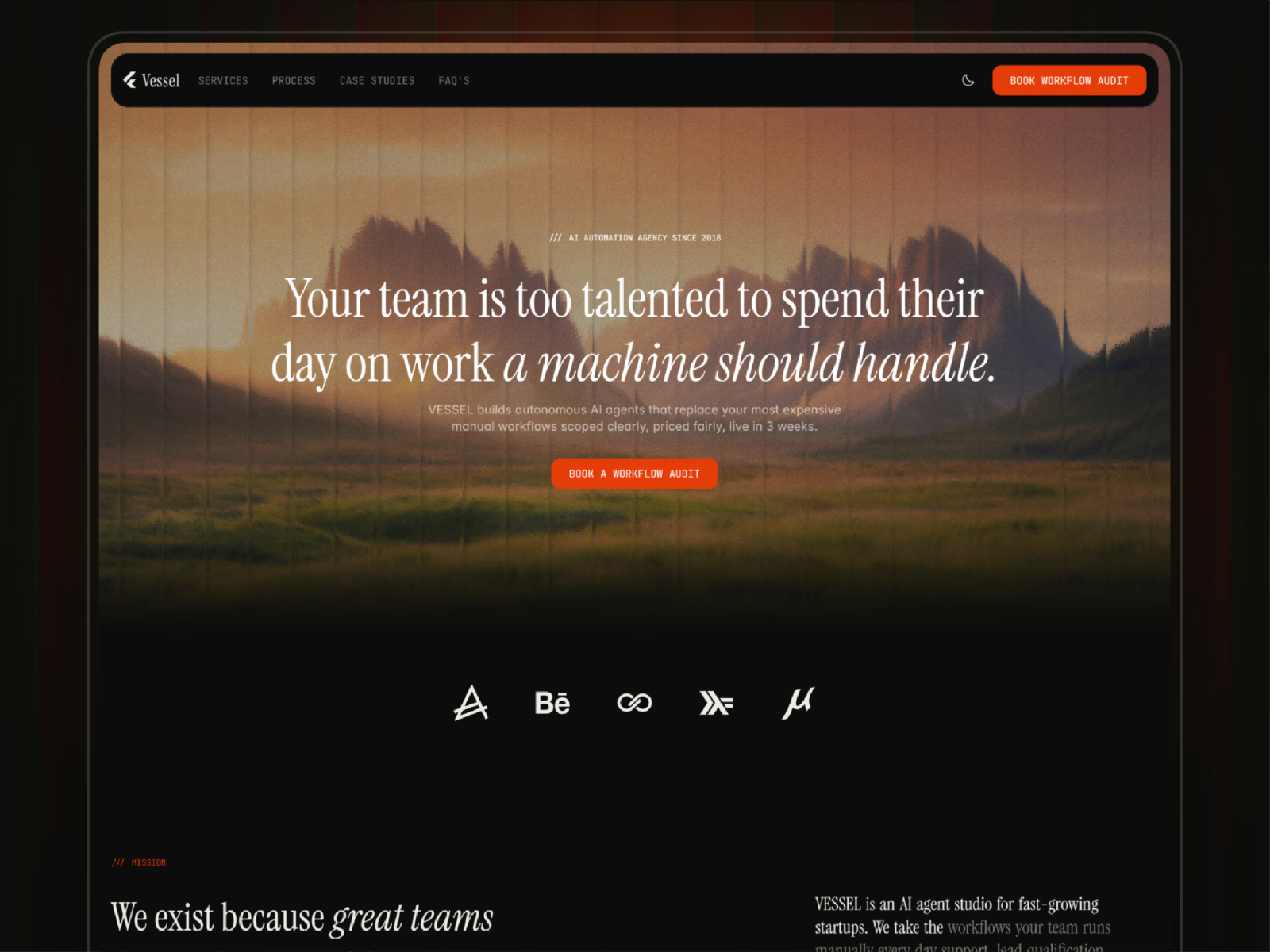 Vessal: Responsive Agency Website Template by Himanshu