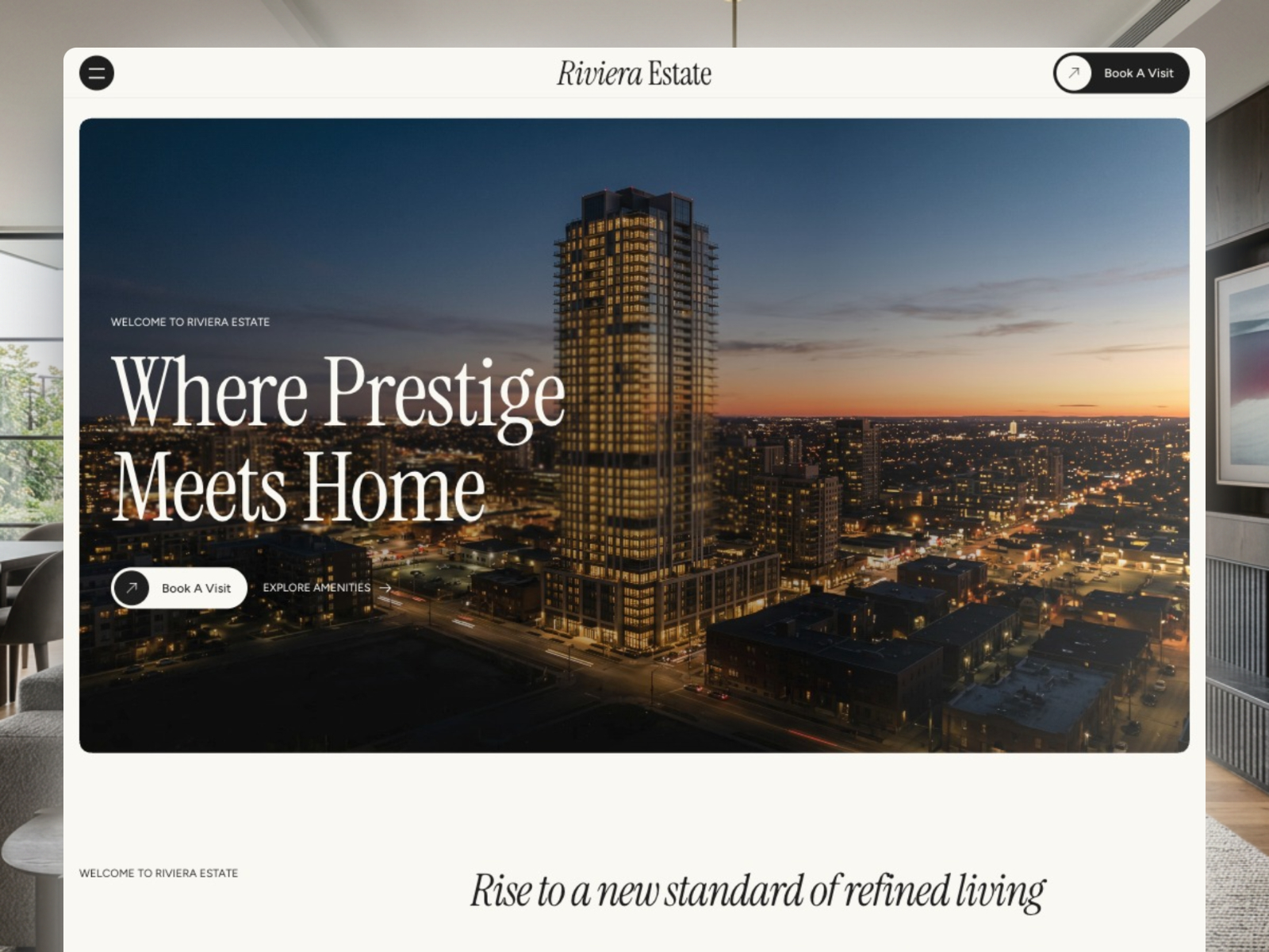 Riviera: Free Real Estate Website Template by Prashant Chamoli