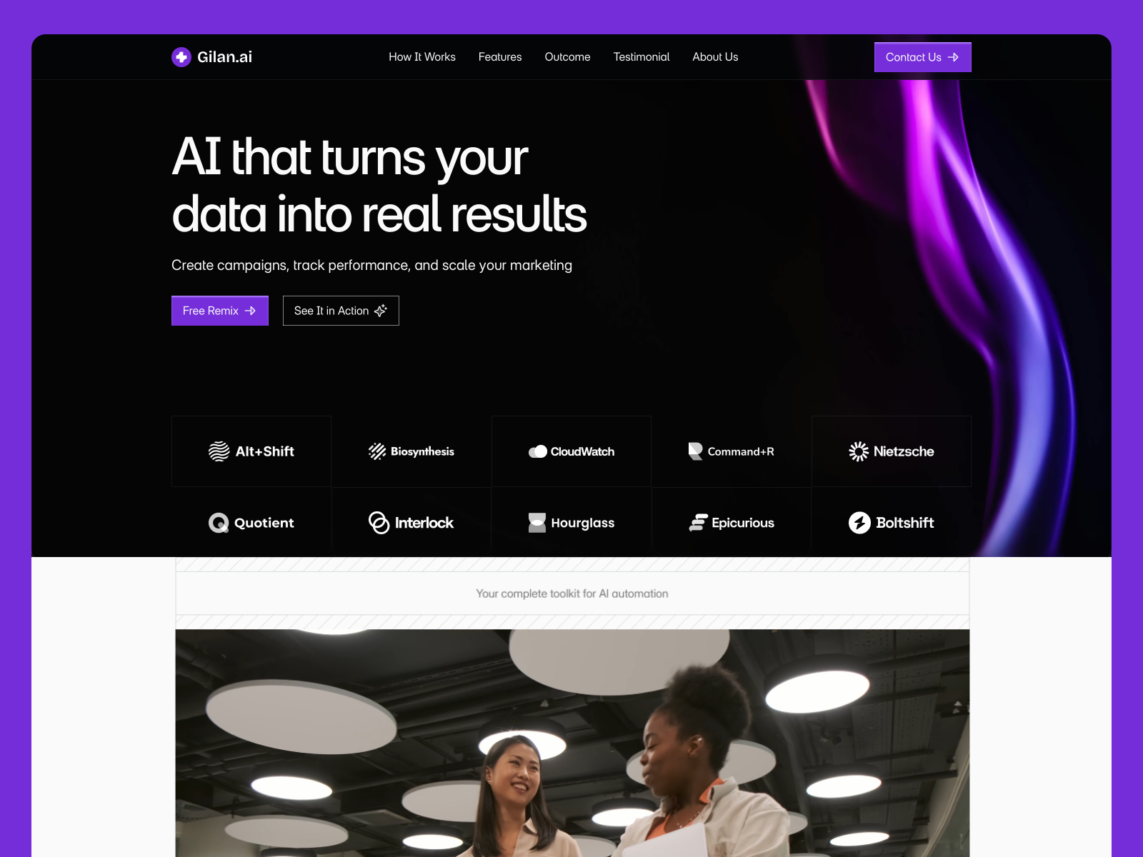 Gilan: Free AI Website Template by Shah Rukh Qureshi