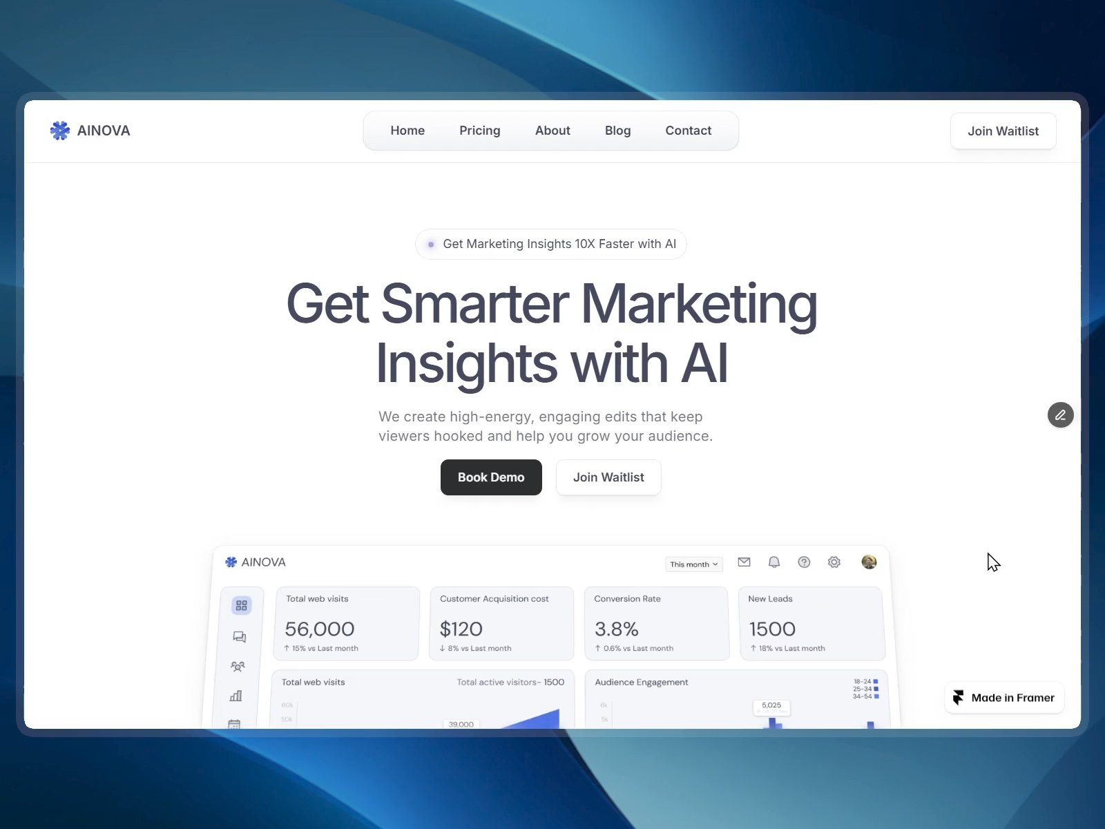 AINOVA: Free AI Website Template by Faris  — Framer Marketplace