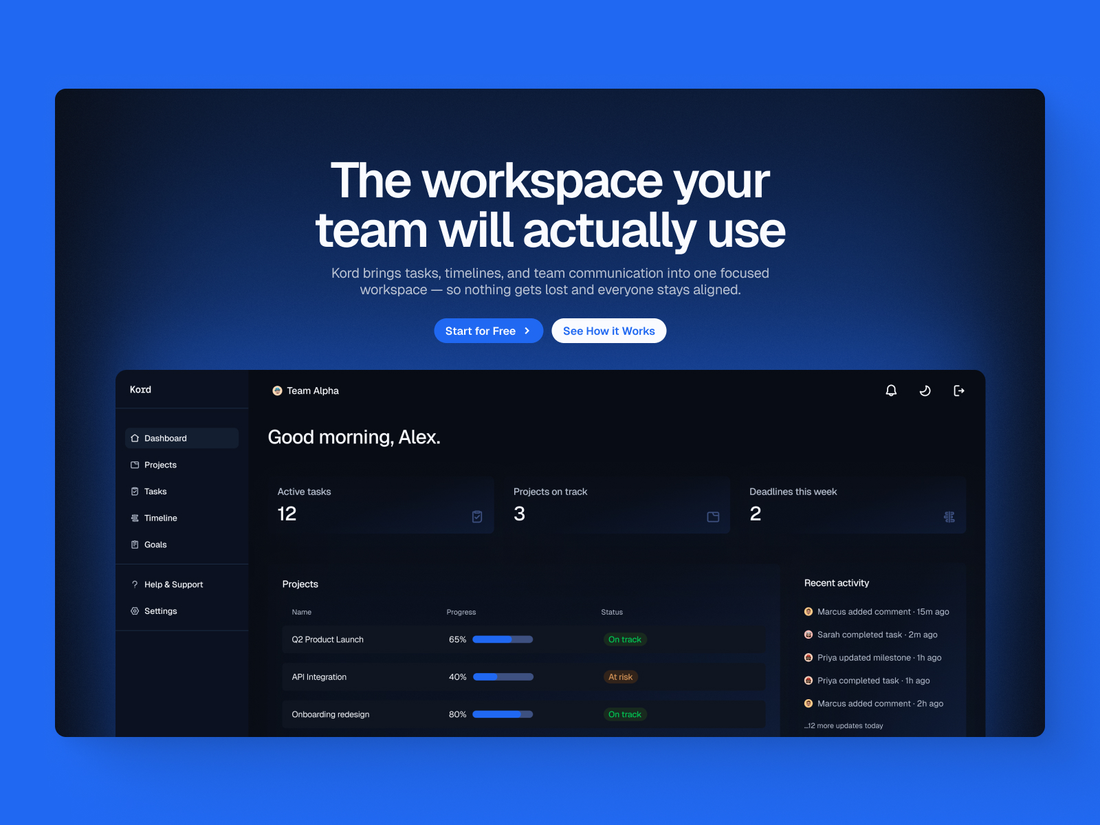 Kord: Free AI Website Template by Kuba — Framer Marketplace
