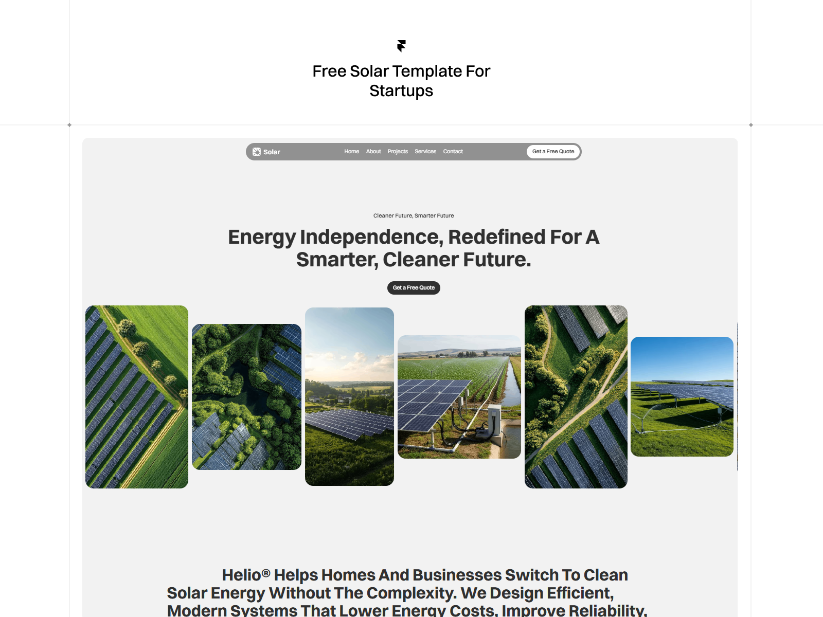 Helio: Free Startup Website Template by Raviteja Karrothu