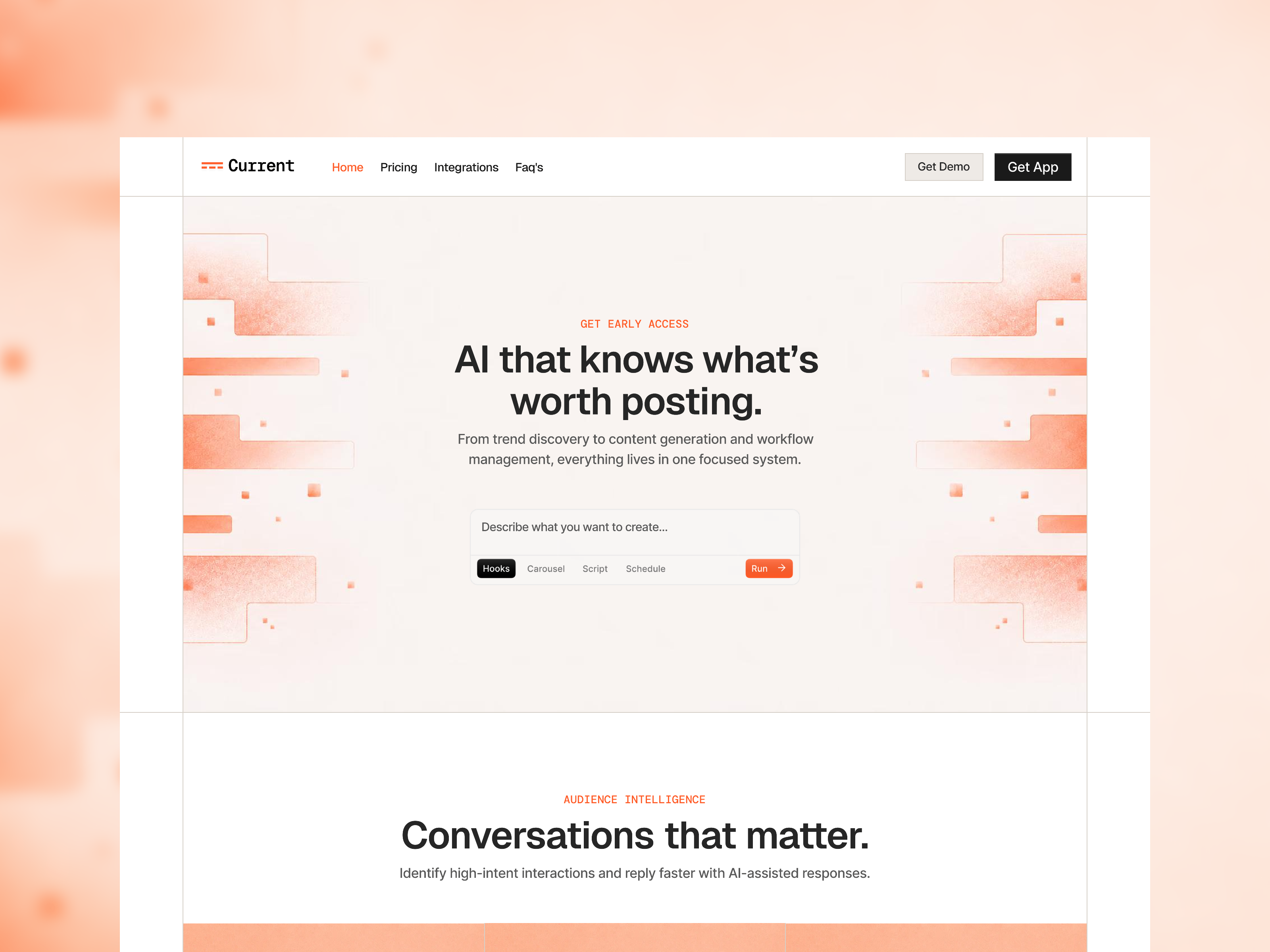 CurrentAI: Responsive SaaS Website Template by Mridul Joshi