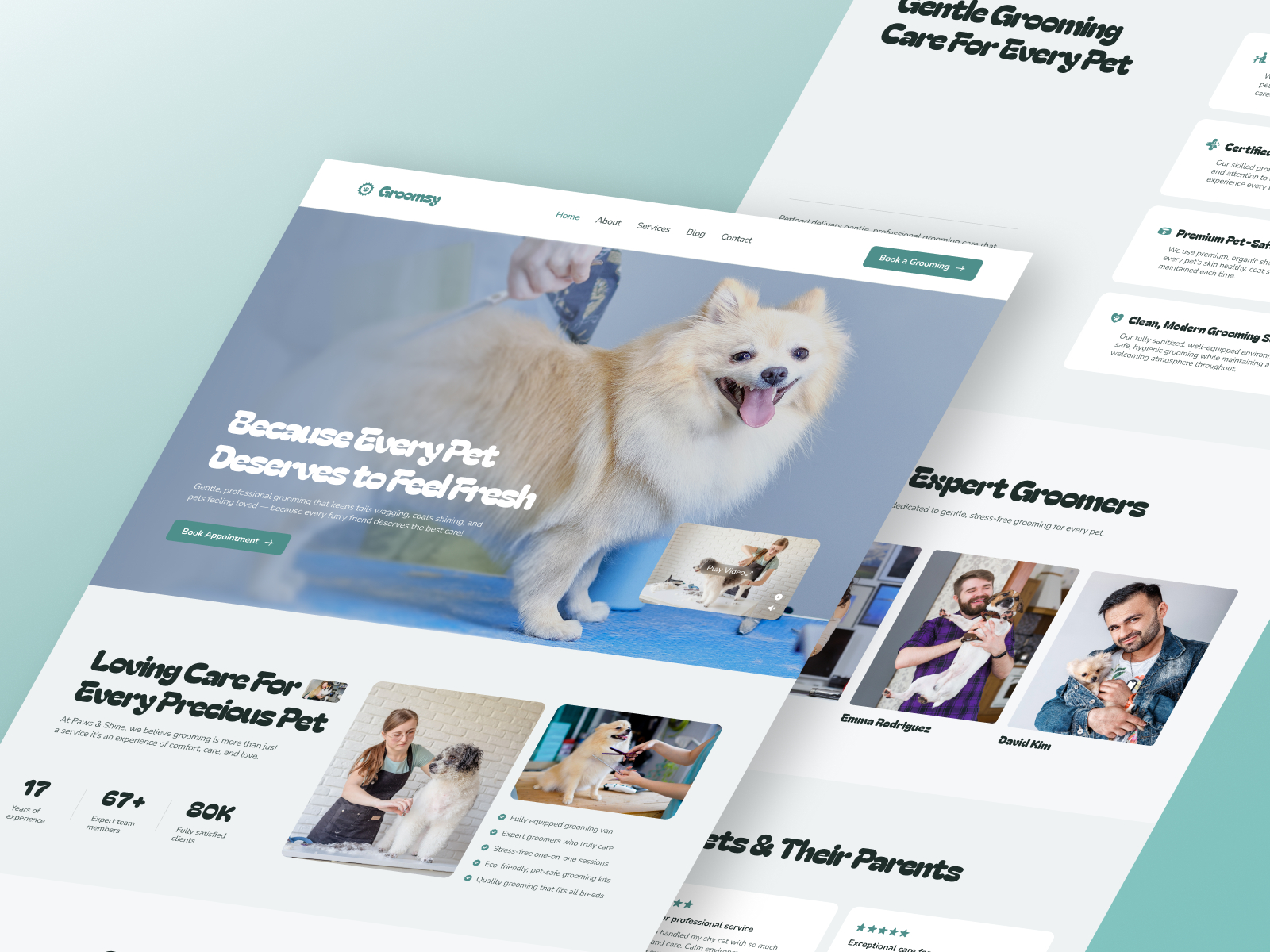 Groomsy: Free Agency Website Template by Miss Aysha Akter