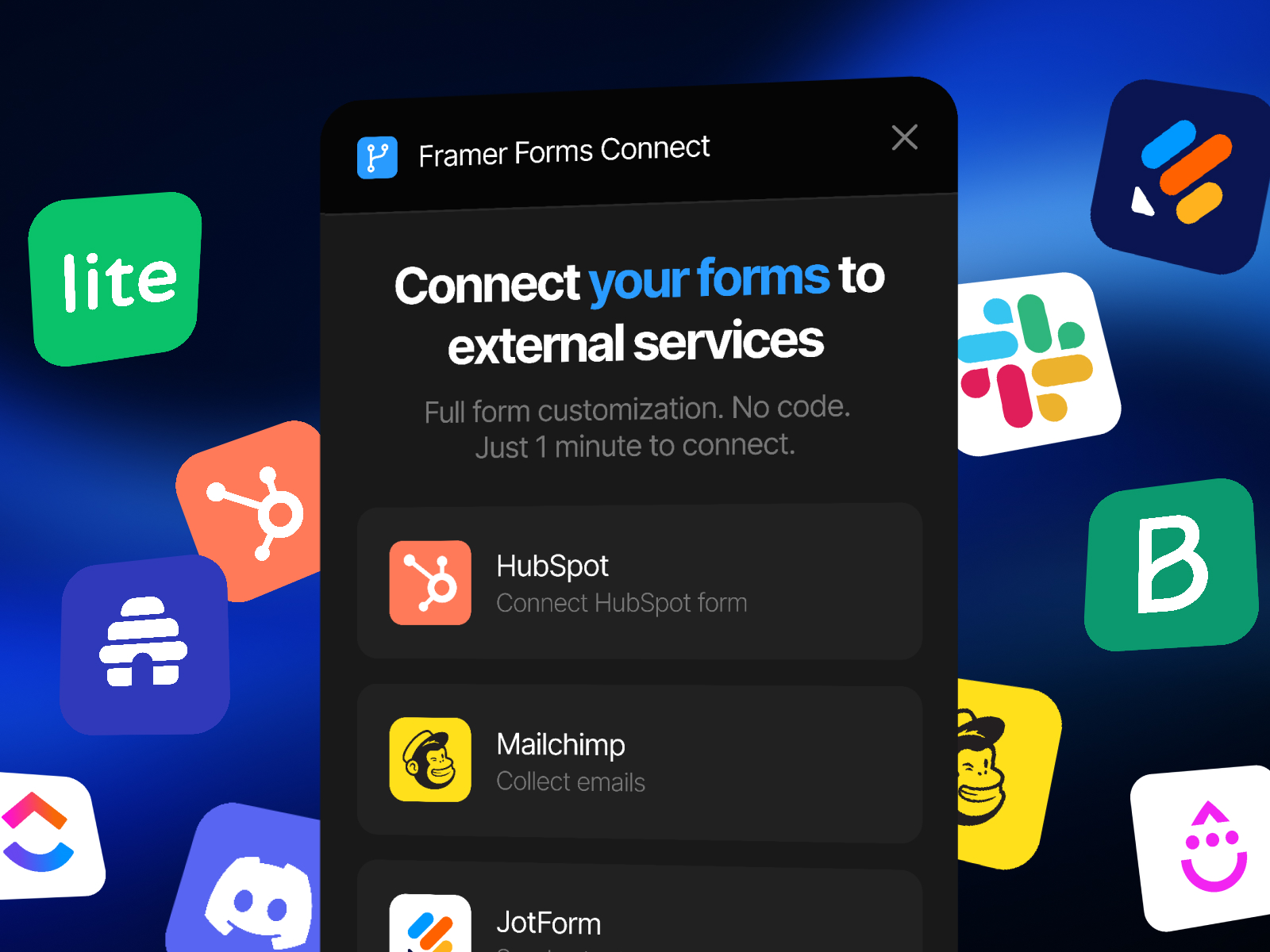 Framer Forms Connect — Plugin for Framer
