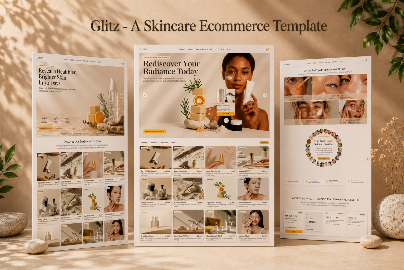 Glitz: Responsive Ecommerce Website Template by Josep de Villaret…