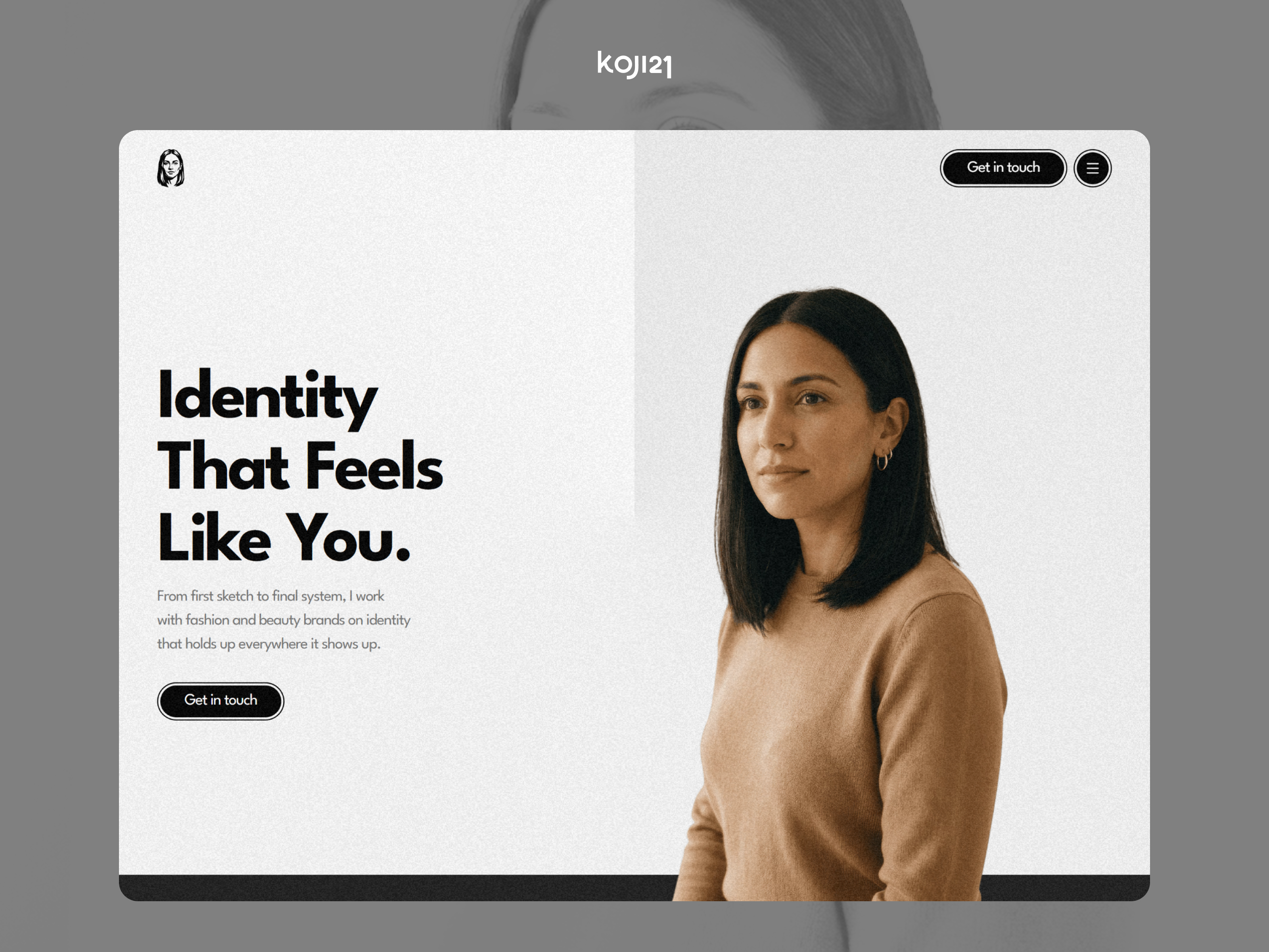 Mètier: Responsive Personal Website Template by Koji21