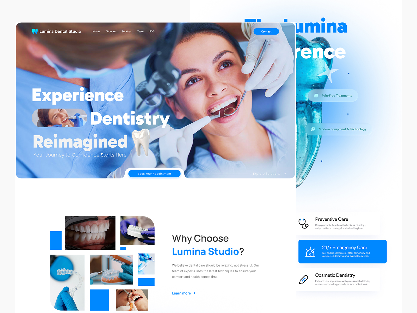 Lumina Smile: Free Health Website Template by Arena Studio