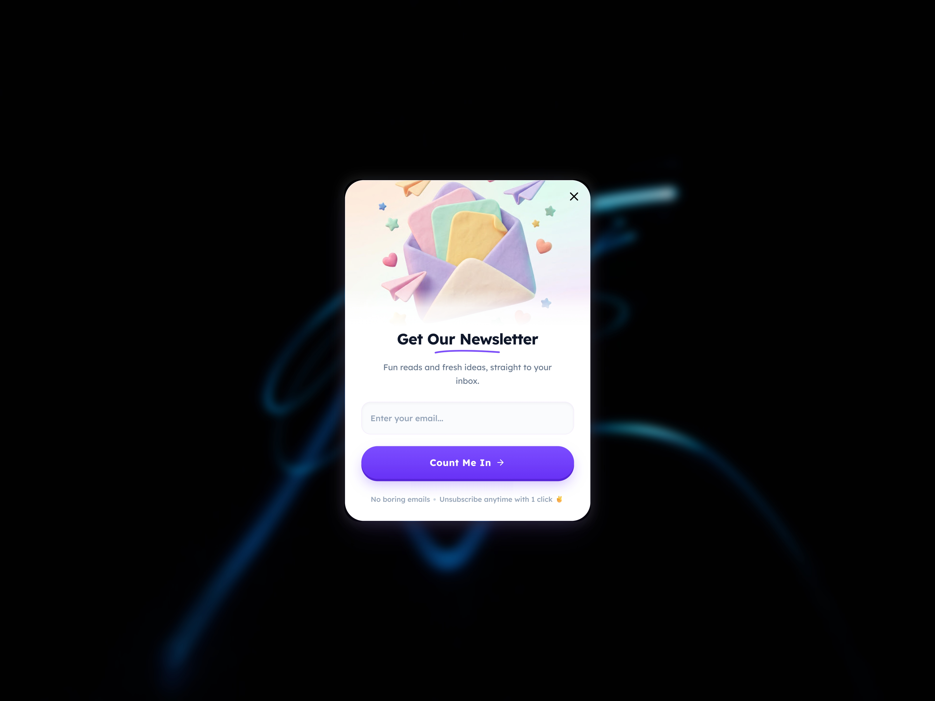 Clay Newsletter — Component for Framer