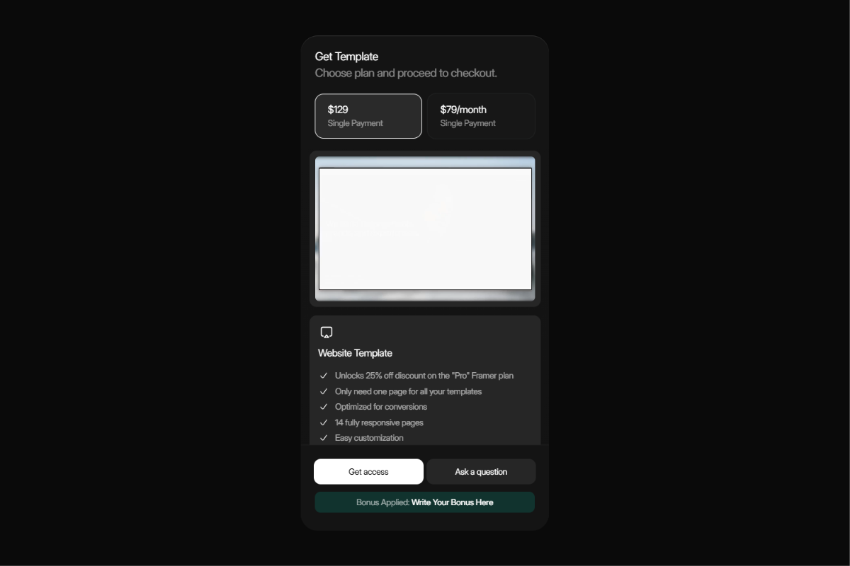 Pre Checkout Feature: Premium Utilities Component by Sarthak Verma