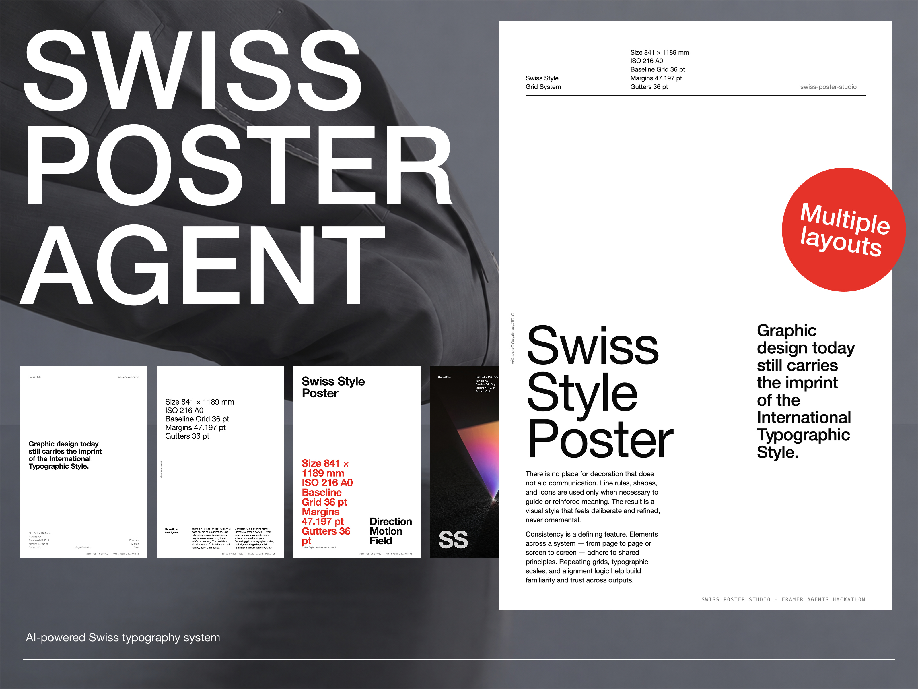 Swiss Poster Agent – Entry – Framer Community