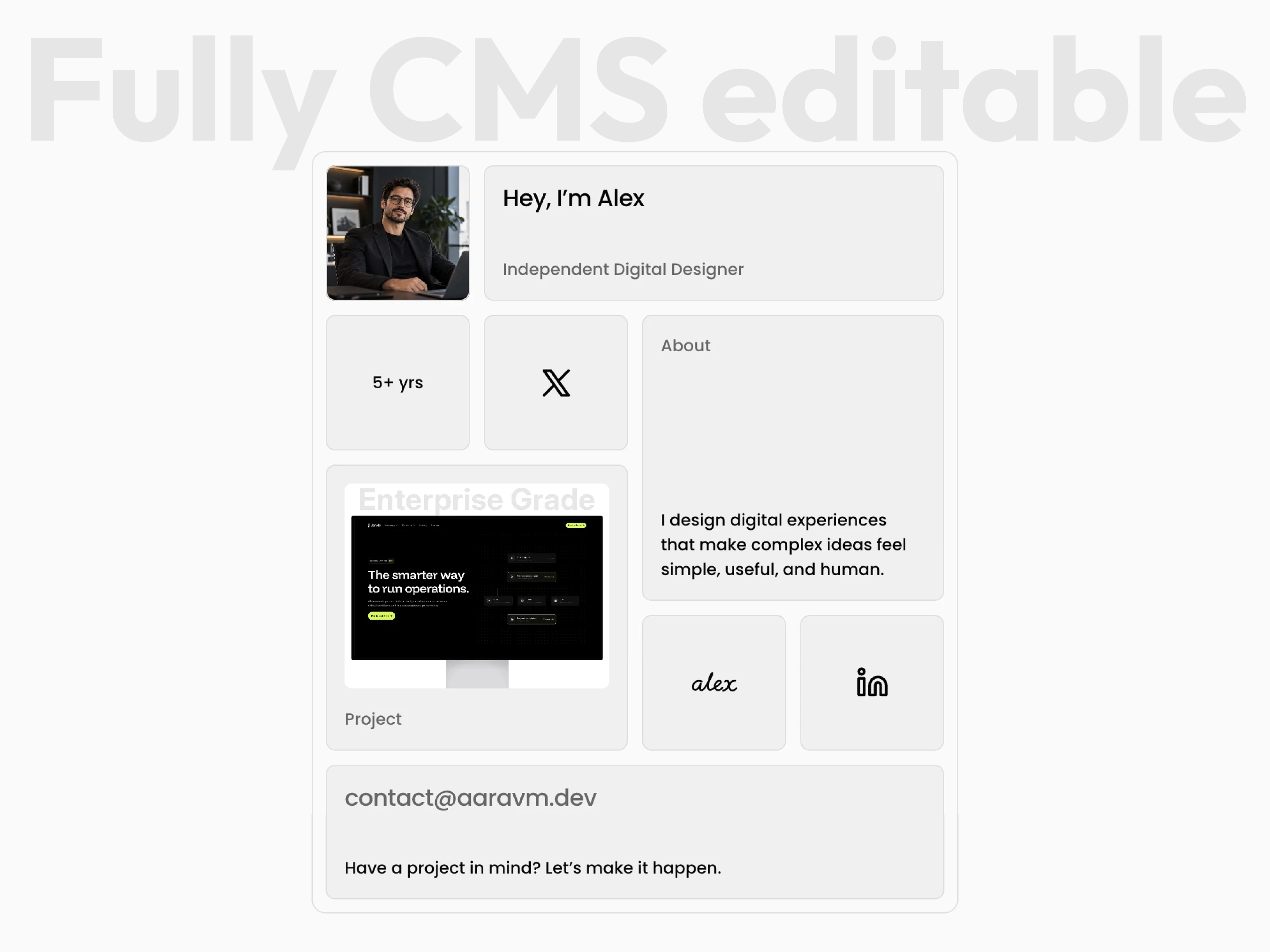 Walter — Free Website Template for Framer